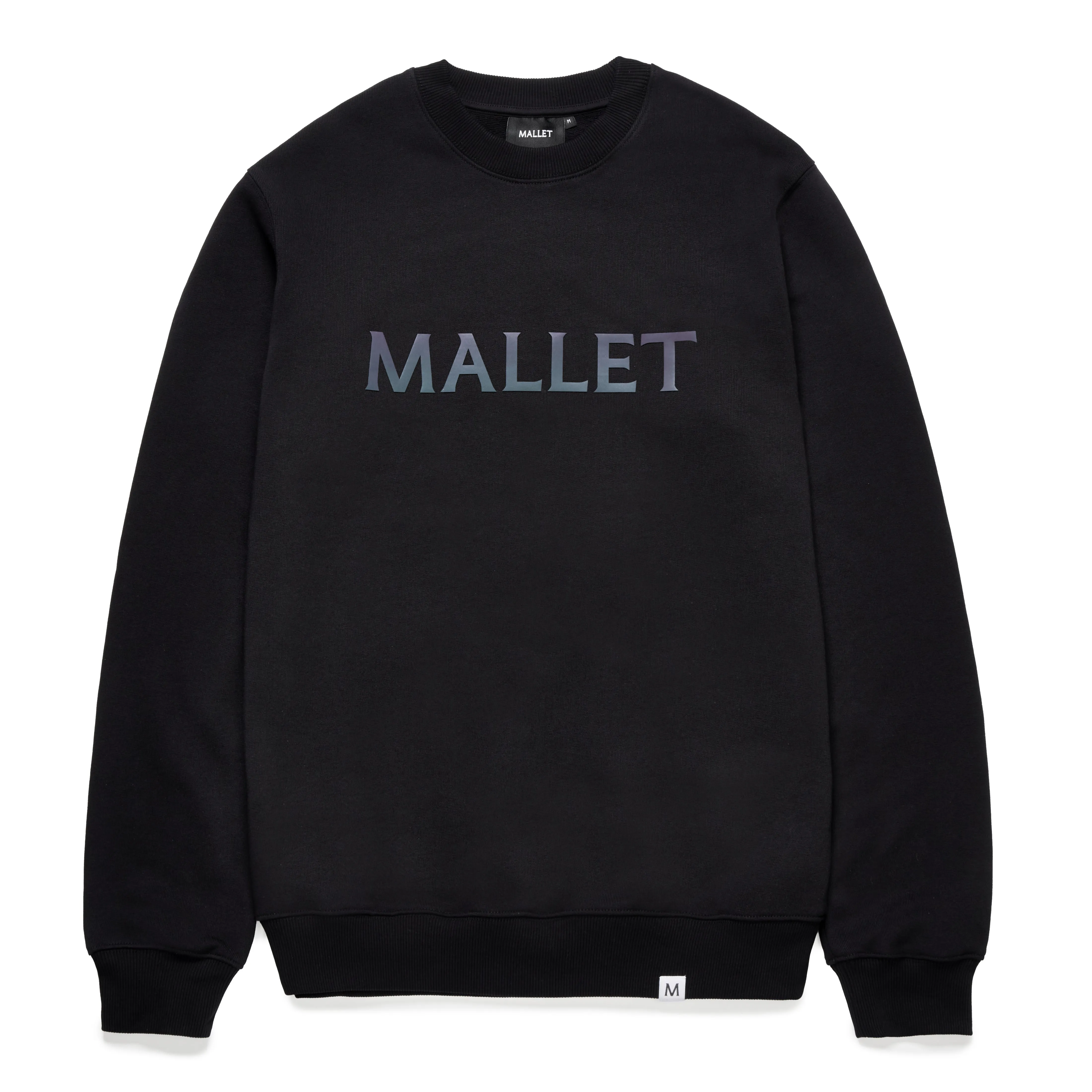 Iridescent Logo Crew Organic Black sold by Mallet