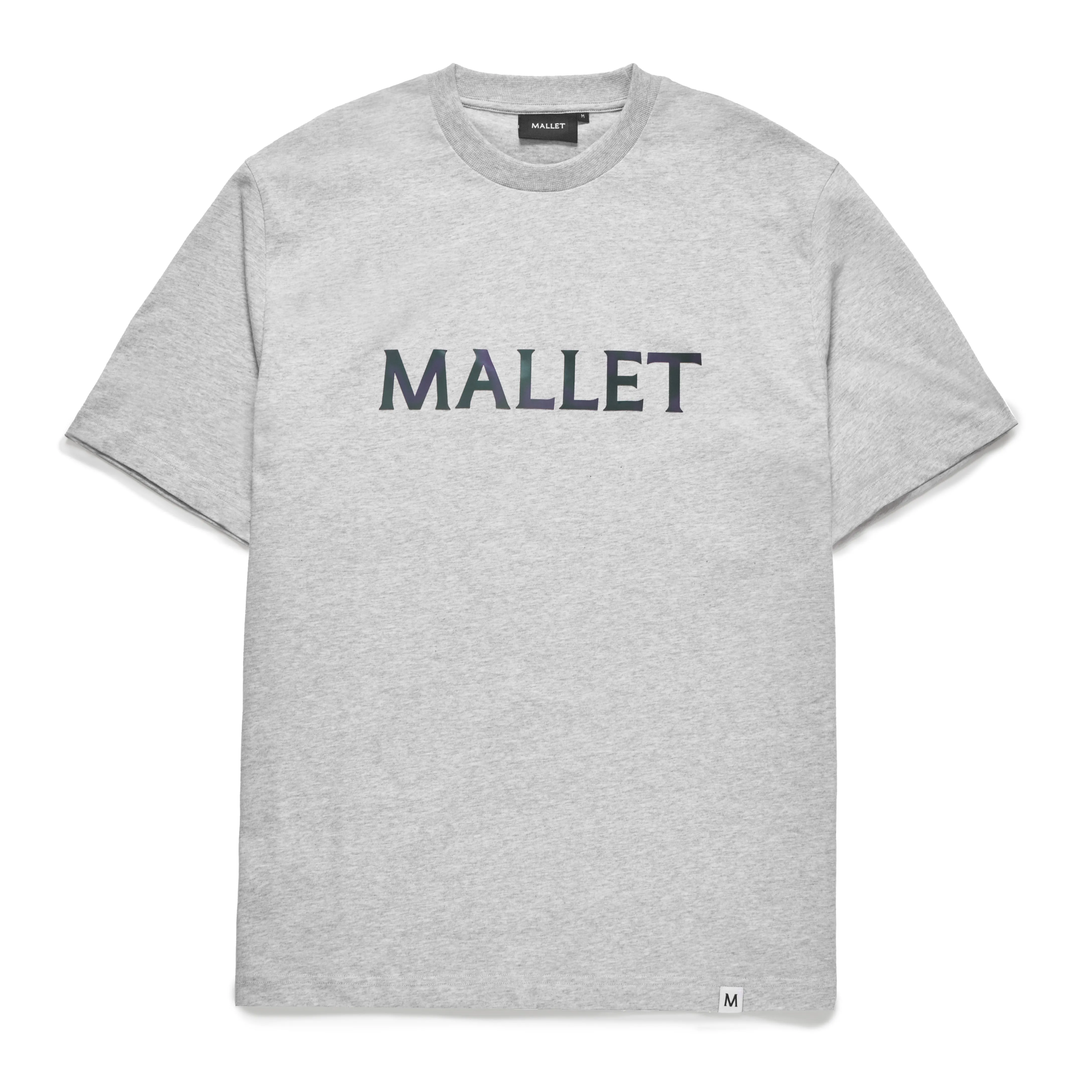 Iridescent Logo Tee Organic Heather sold by Mallet