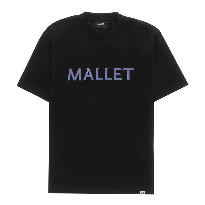 Iridescent Logo Tee Organic Black sold by Mallet
