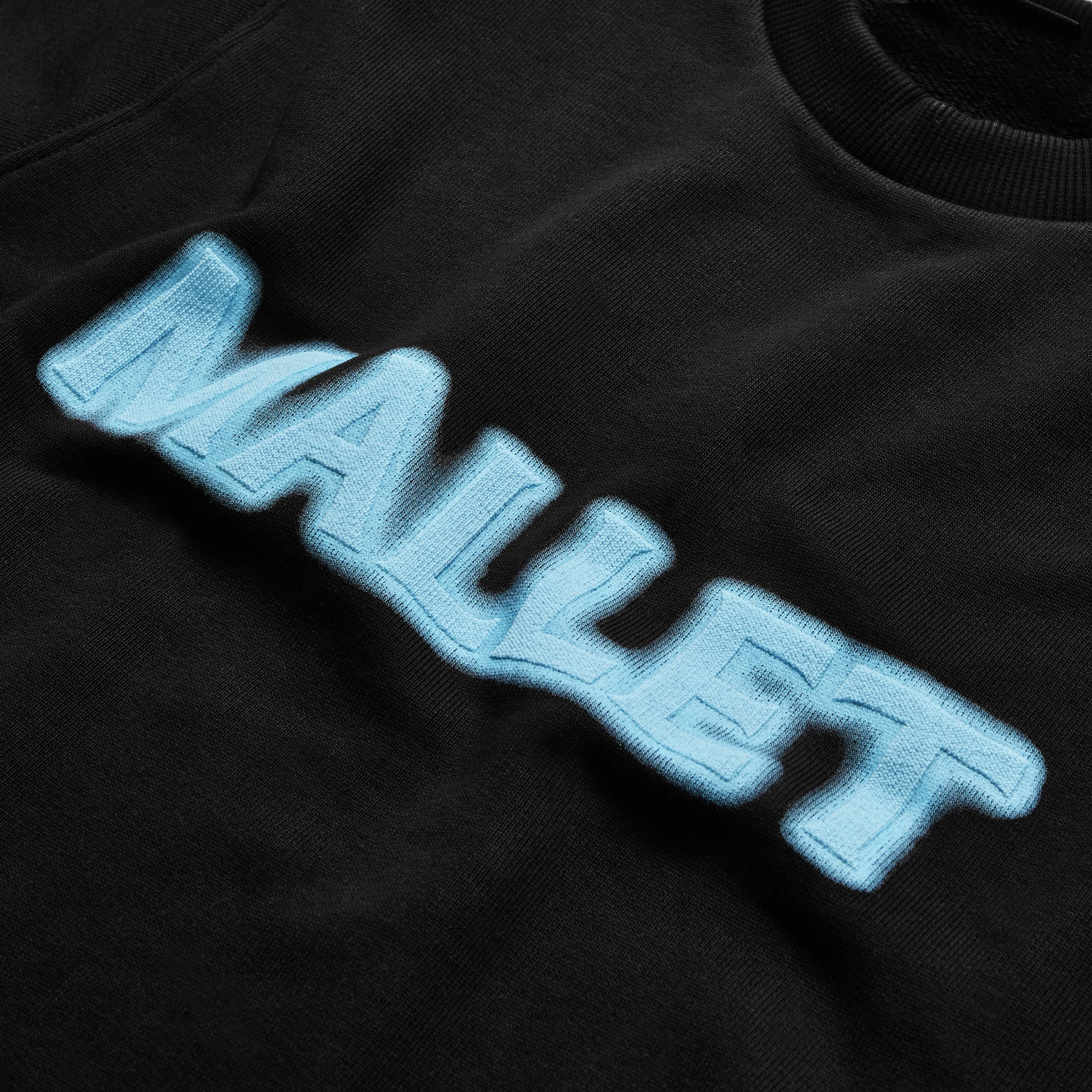 Spray Logo Crewneck Organic Black Blue sold by Mallet product image thumbnail 2