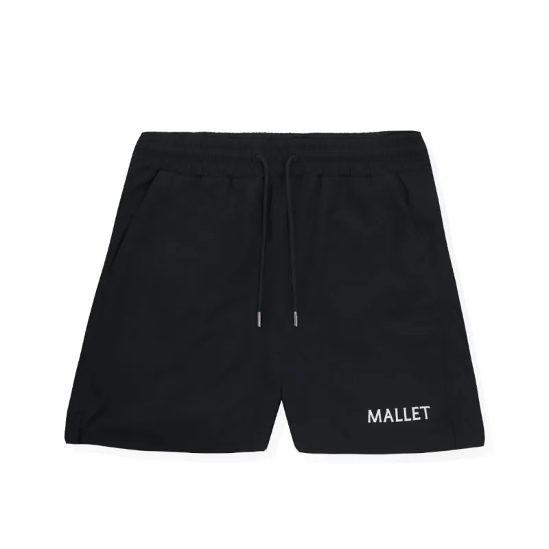 Mallet Small Logo Swim Short Black sold by Mallet