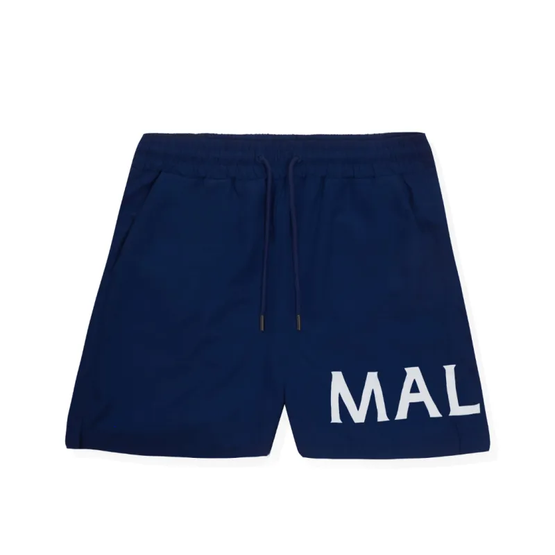 Mallet Large Logo Swim Short Navy sold by Mallet