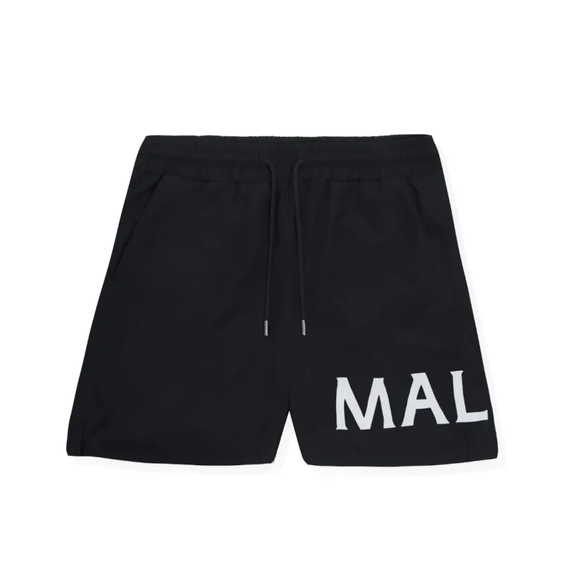 Mallet Large Logo Swim Short Black sold by Mallet