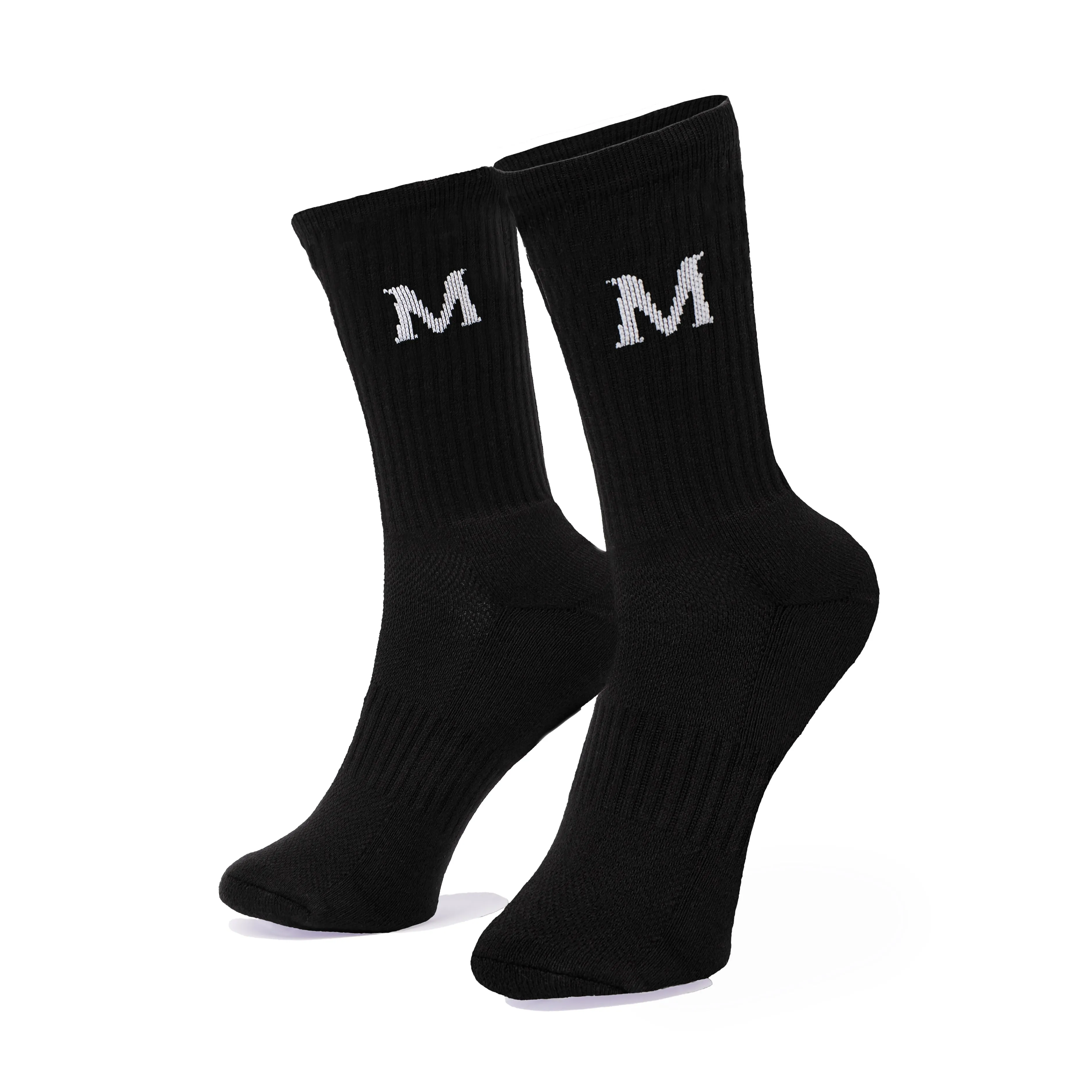 Monogram Logo Socks Black sold by Mallet product image thumbnail 3
