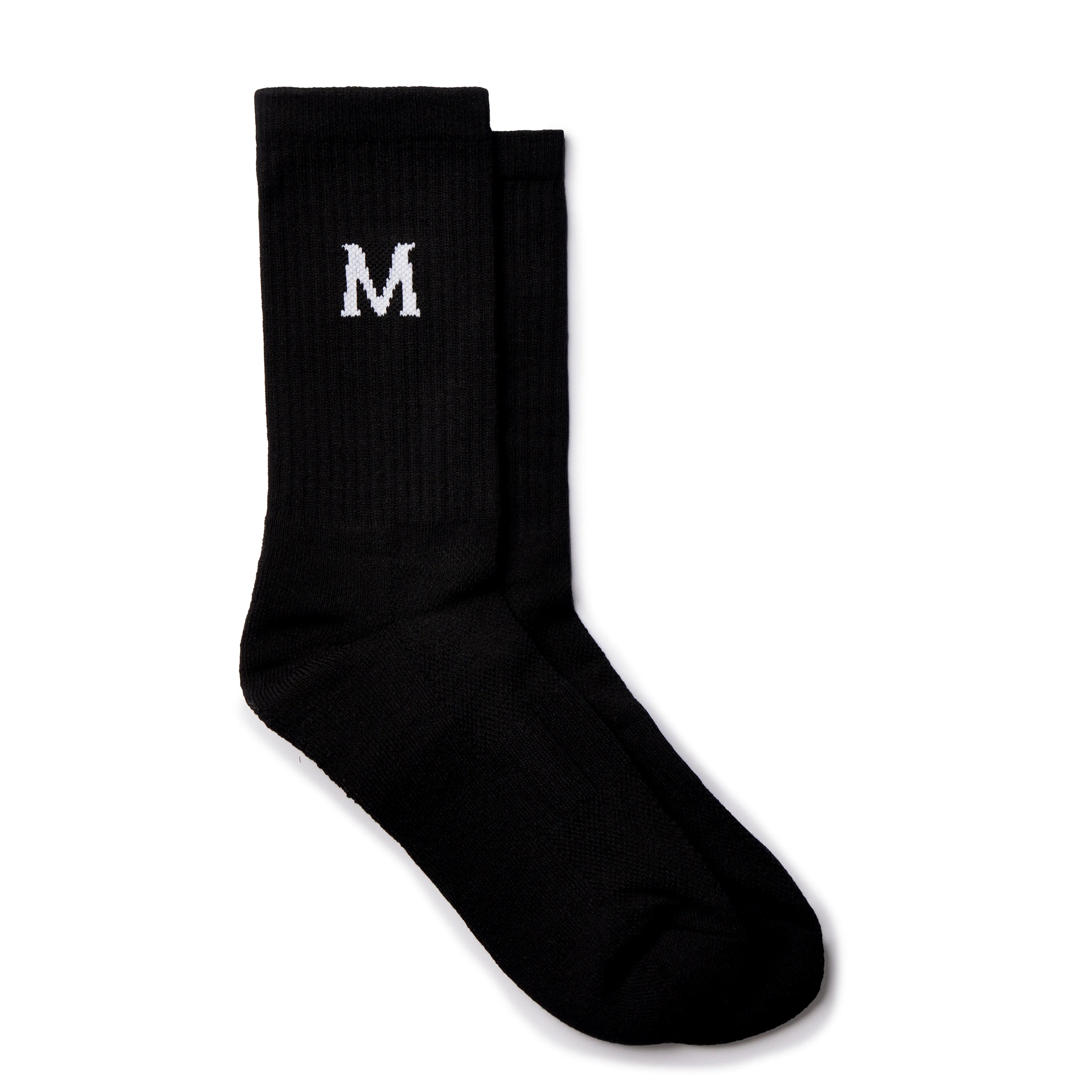 Monogram Logo Socks Black sold by Mallet