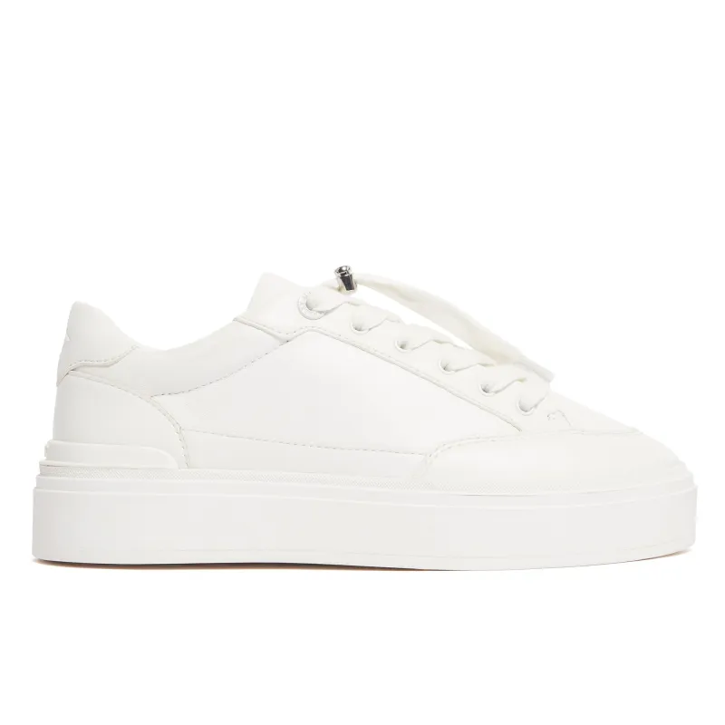 Lansbury White Leather Womens made by Mallet