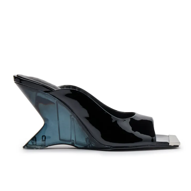 Amber Black Patent Womens made by Mallet