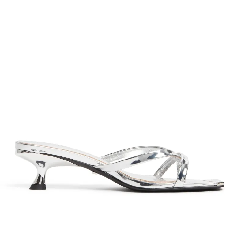 Elisa Metallic Silver Womens made by Mallet