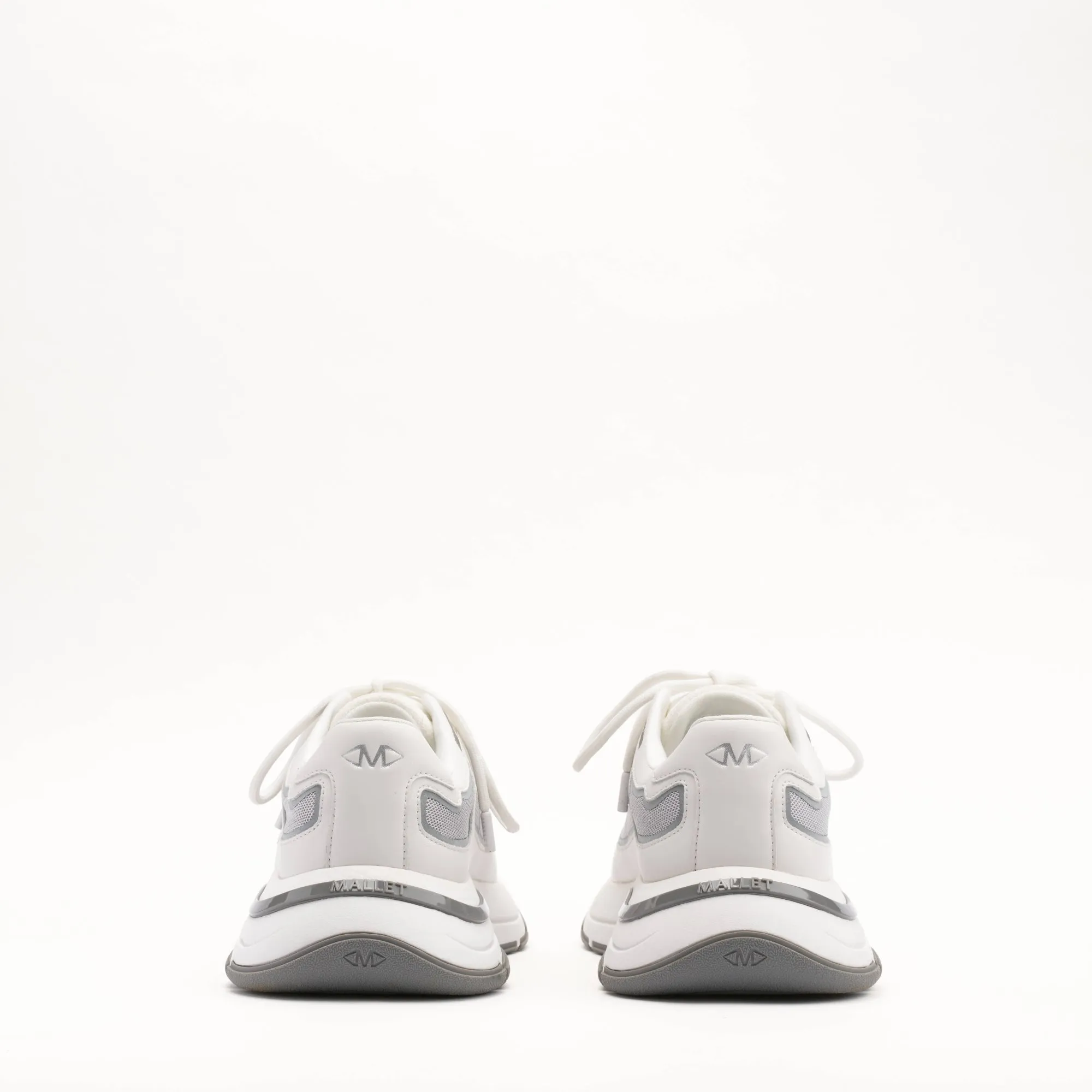 MALLET Alton Men's White Chrome Leather Sneakers sold by Mallet product image thumbnail 4