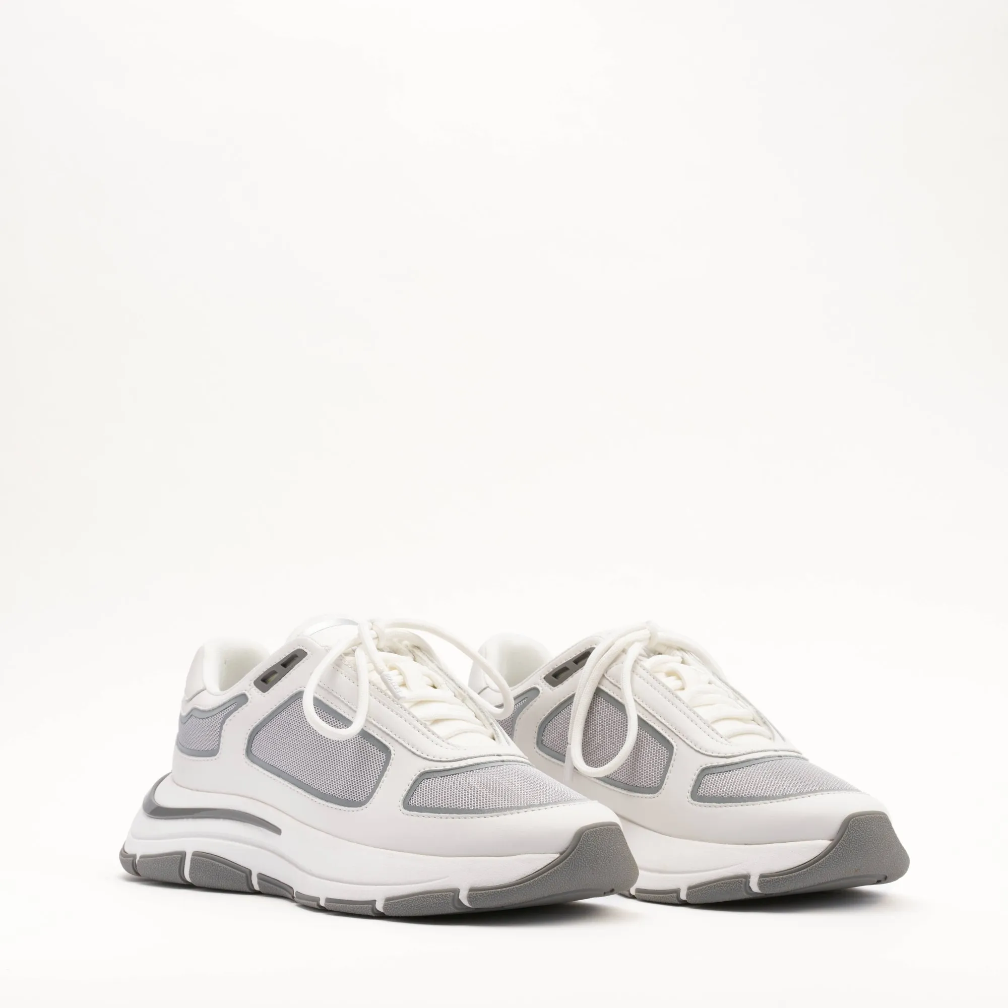 MALLET Alton Men's White Chrome Leather Sneakers sold by Mallet product image thumbnail 2