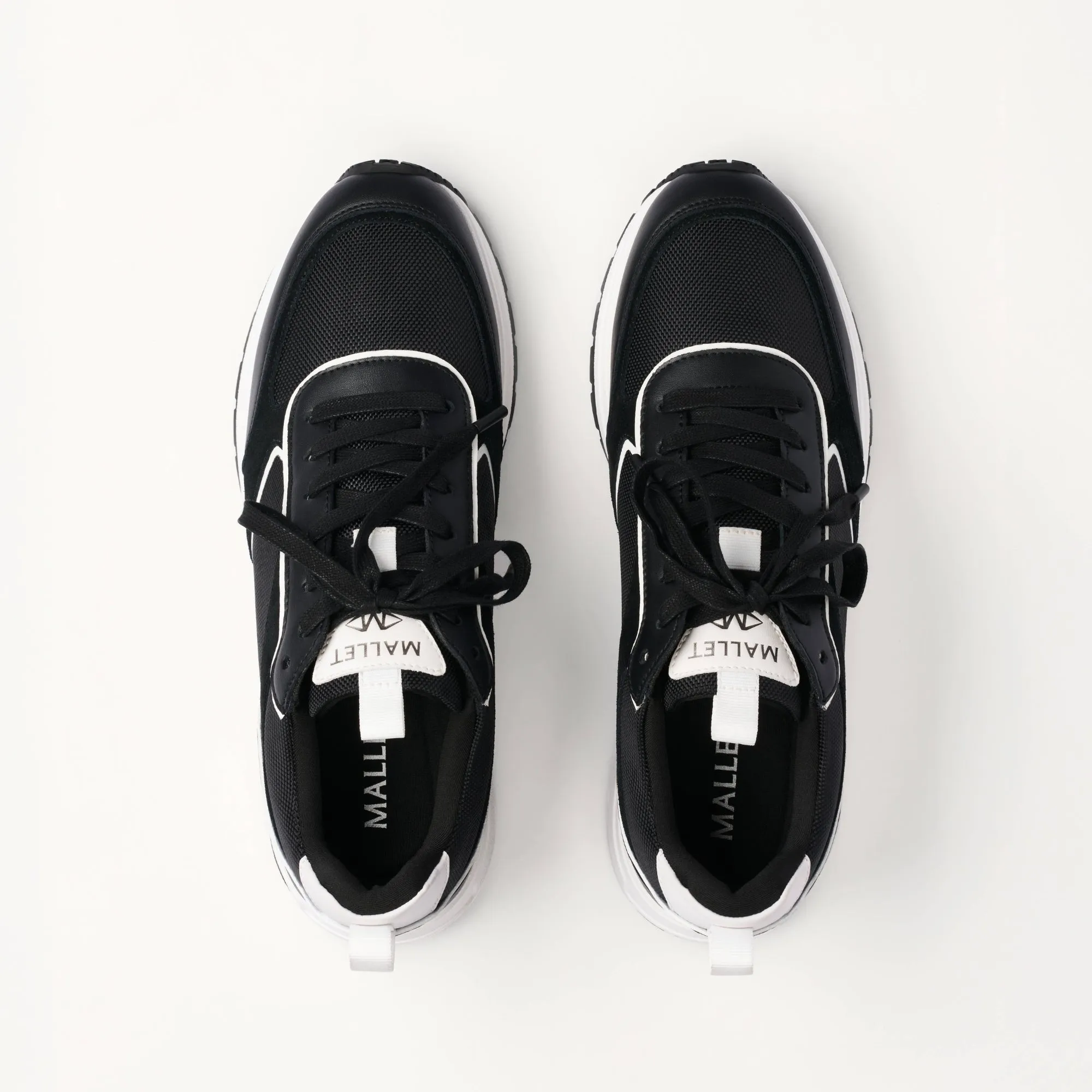 MALLET Bethnal Men's Black White Leather Sneakers sold by Mallet product image thumbnail 5