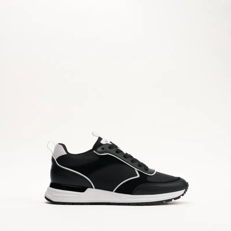 MALLET Bethnal Men's Black White Leather Sneakers made by Mallet