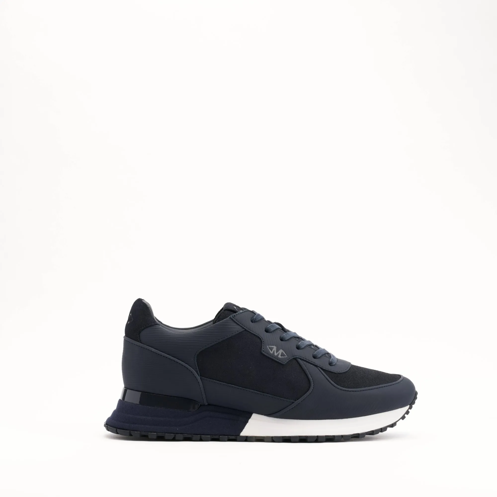 MALLET Boundary Men's Navy Ripple Leather Sneakers sold by Mallet