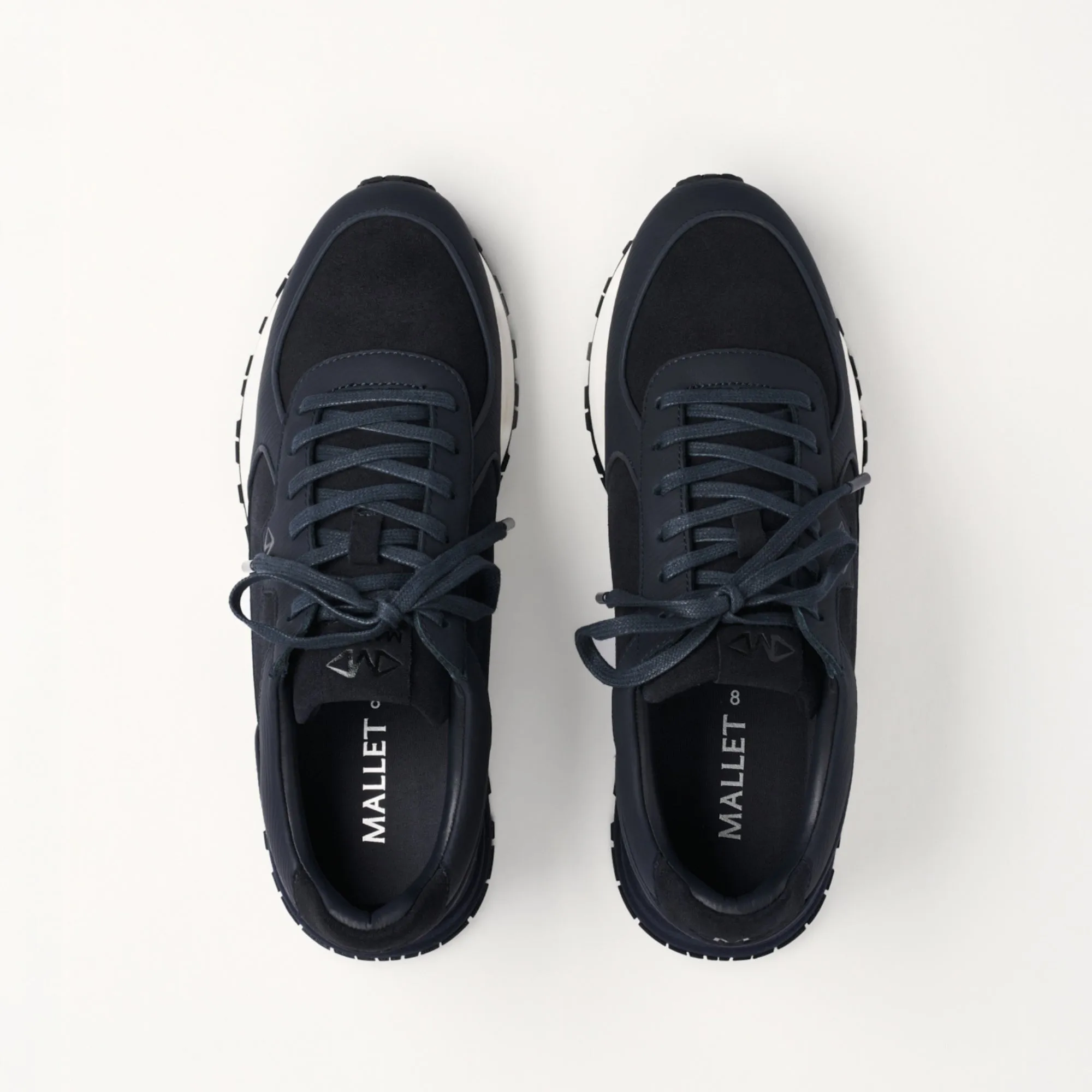 MALLET Boundary Men's Navy Ripple Leather Sneakers sold by Mallet product image thumbnail 5
