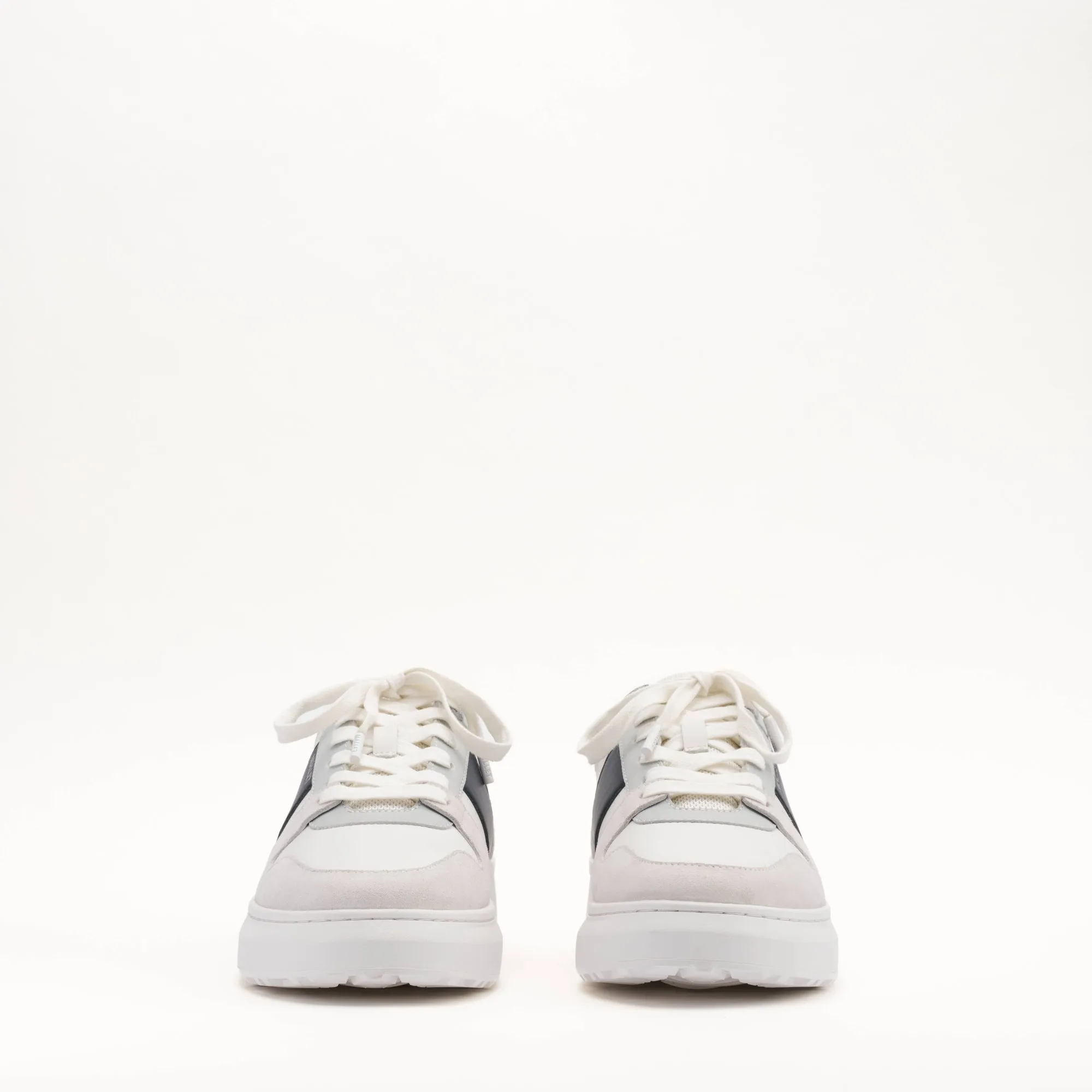 MALLET Hoxton Lite Men's White Navy Leather Sneakers sold by Mallet product image thumbnail 3