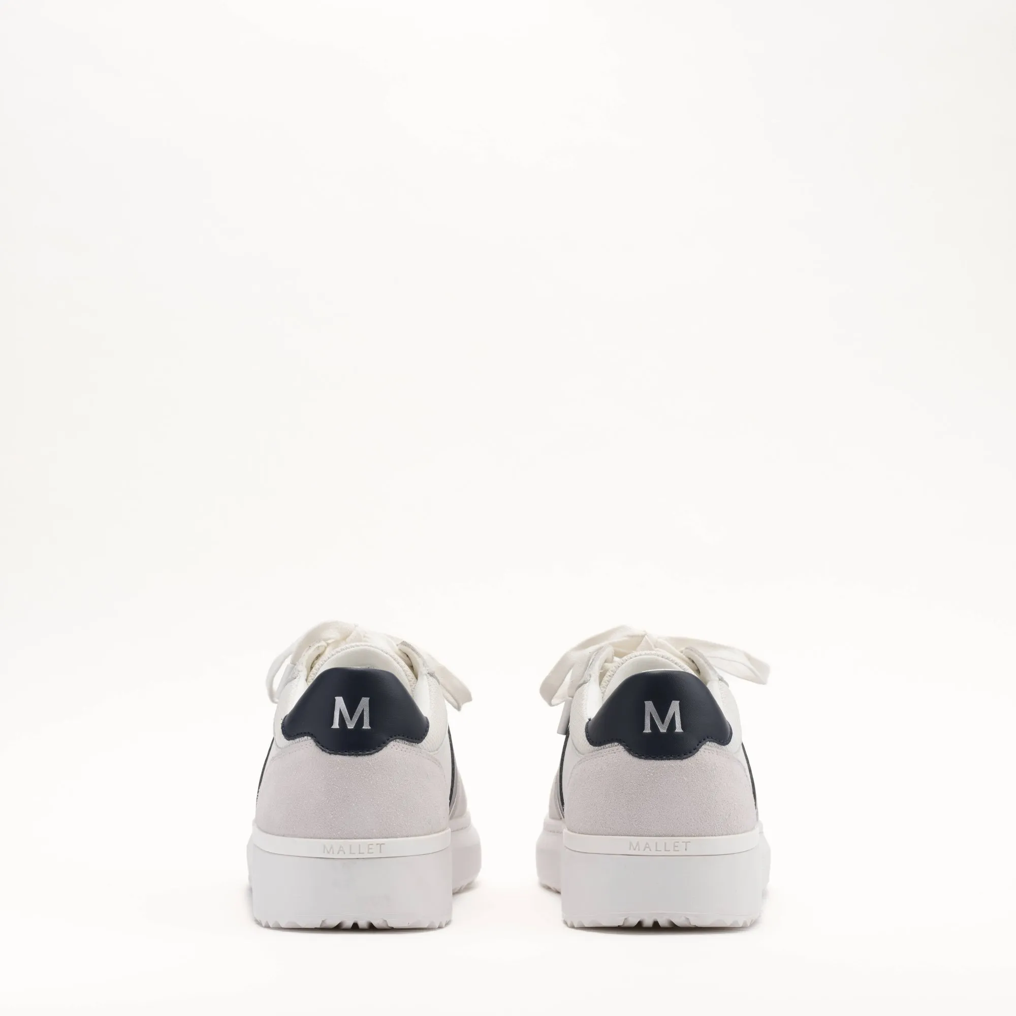 MALLET Hoxton Lite Men's White Navy Leather Sneakers sold by Mallet product image thumbnail 4