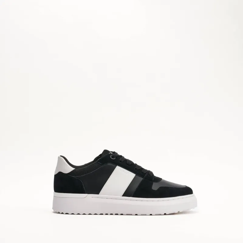 MALLET Hoxton Lite Men's Black White Leather Sneakers made by Mallet