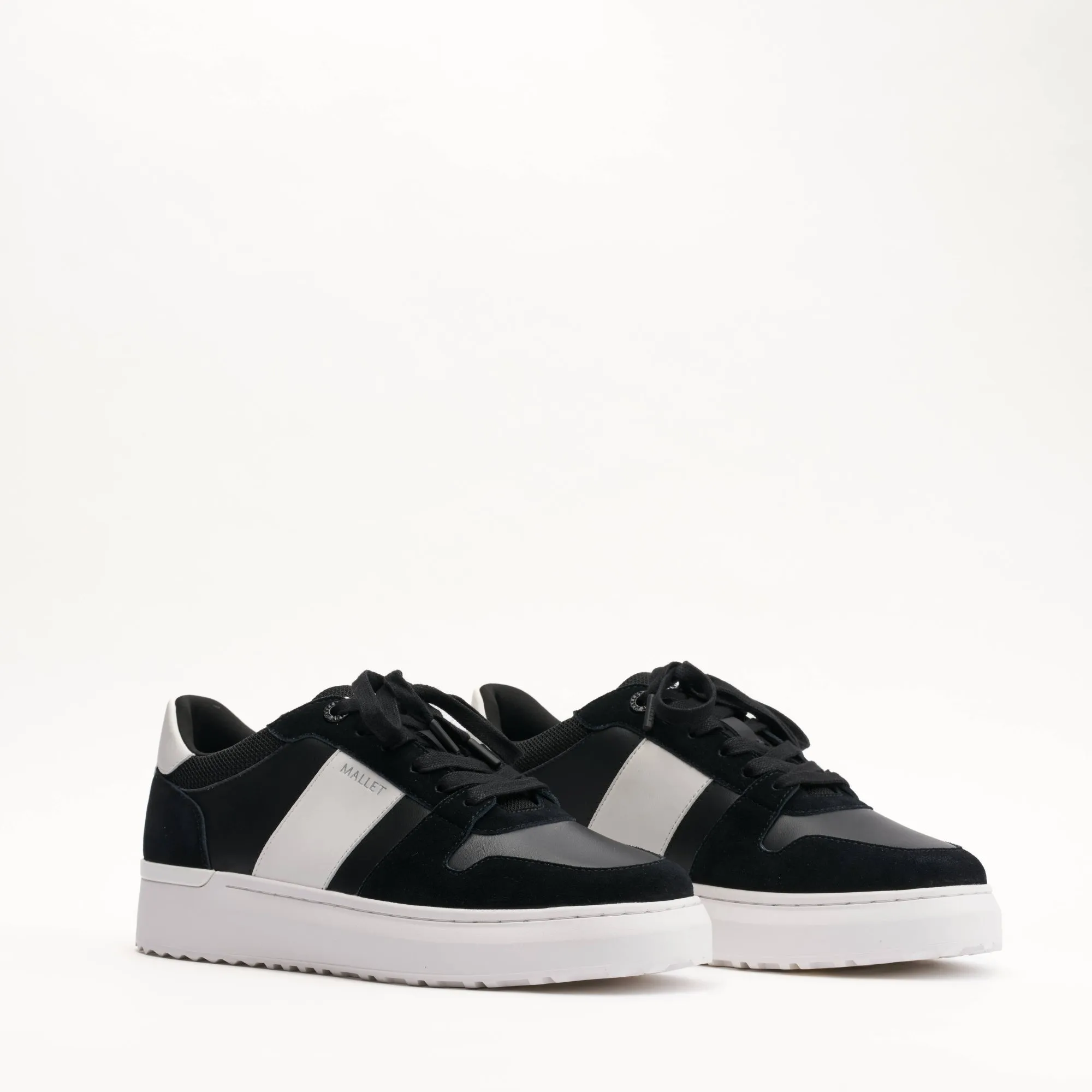 MALLET Hoxton Lite Men's Black White Leather Sneakers sold by Mallet product image thumbnail 2