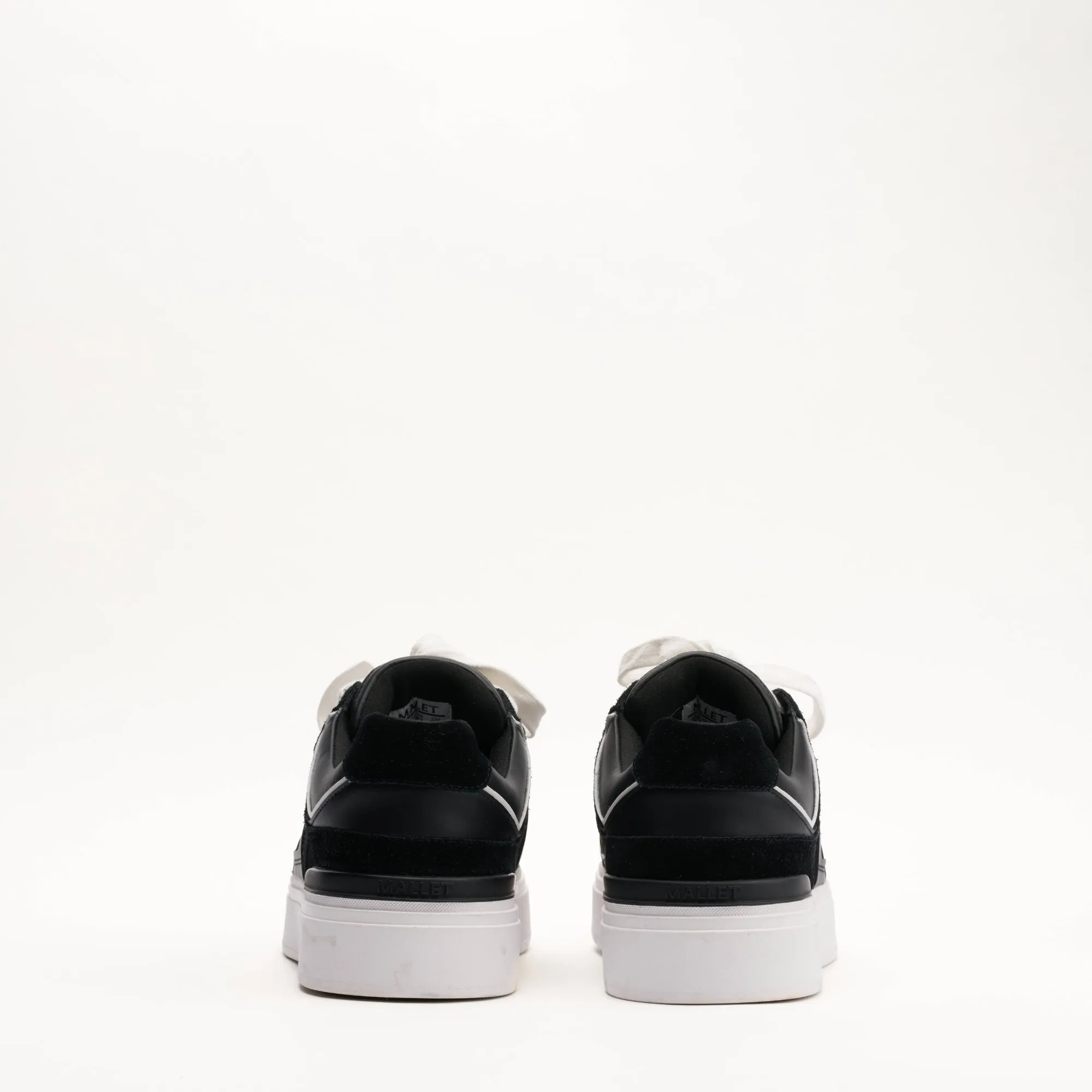 MALLET Fenchurch Men's Black White Leather Sneakers sold by Mallet product image thumbnail 4