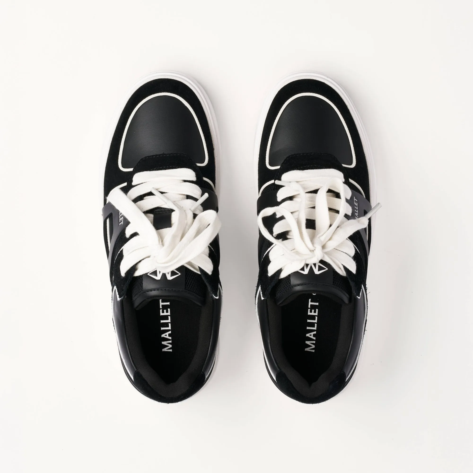 MALLET Fenchurch Men's Black White Leather Sneakers sold by Mallet product image thumbnail 5
