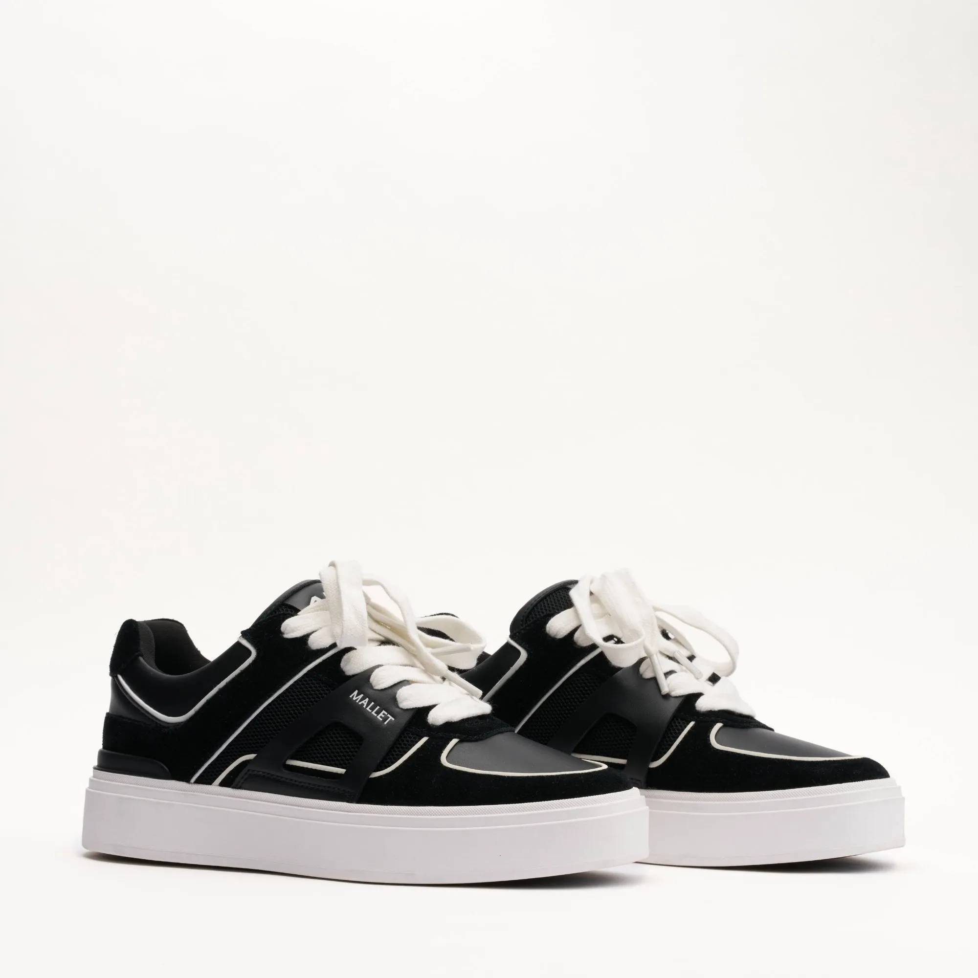 MALLET Fenchurch Men's Black White Leather Sneakers sold by Mallet product image thumbnail 2