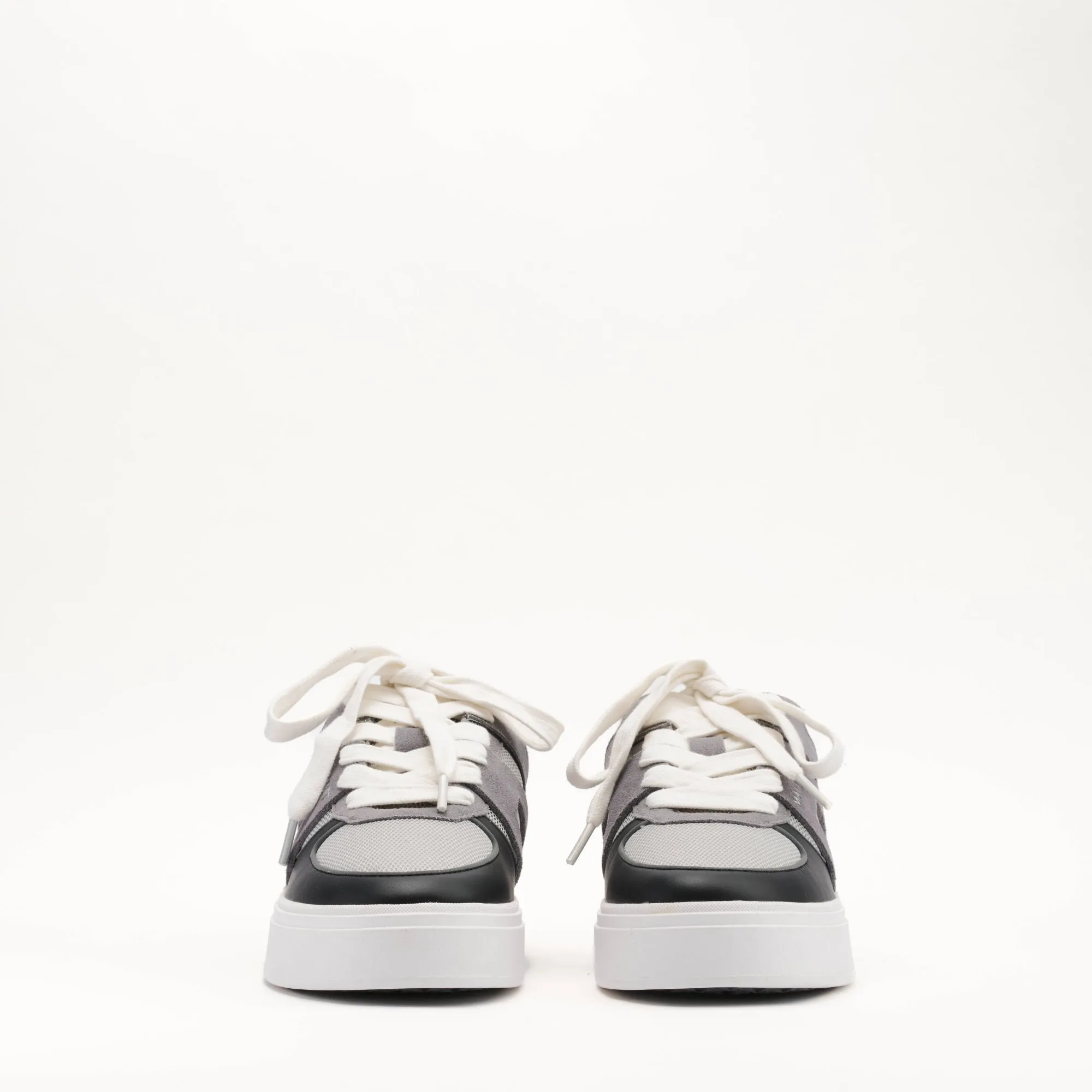 MALLET Fenchurch Men's Grey Black Leather Sneakers sold by Mallet product image thumbnail 3