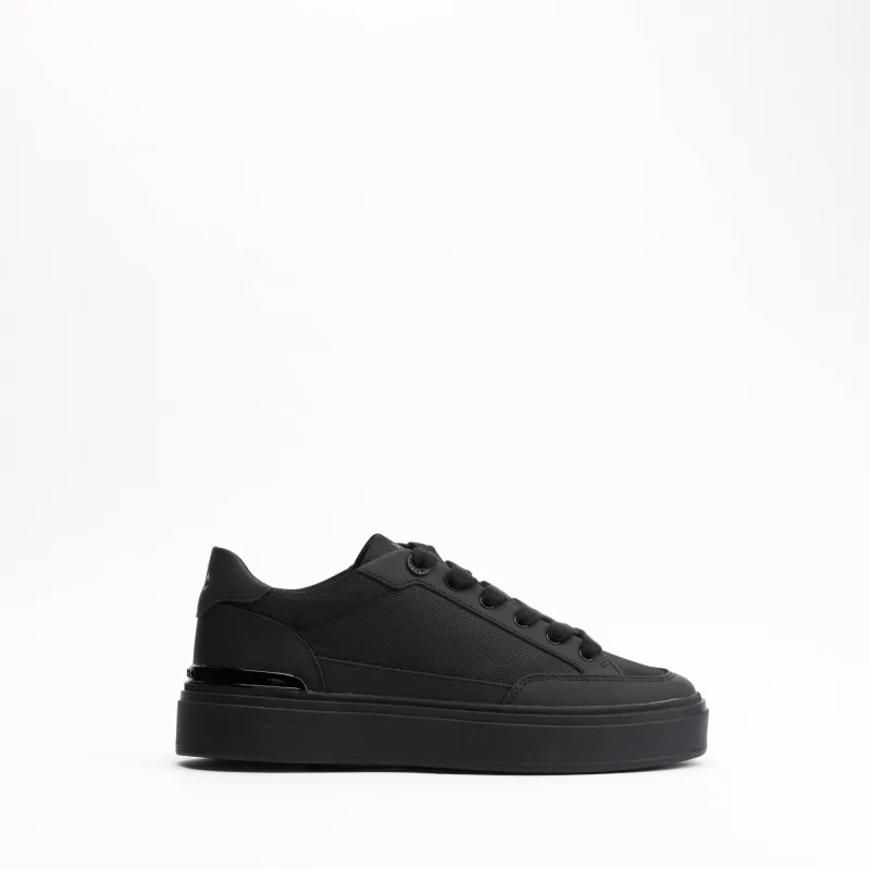 MALLET Lansbury Men's Black Leather & Nylon Sneakers made by Mallet