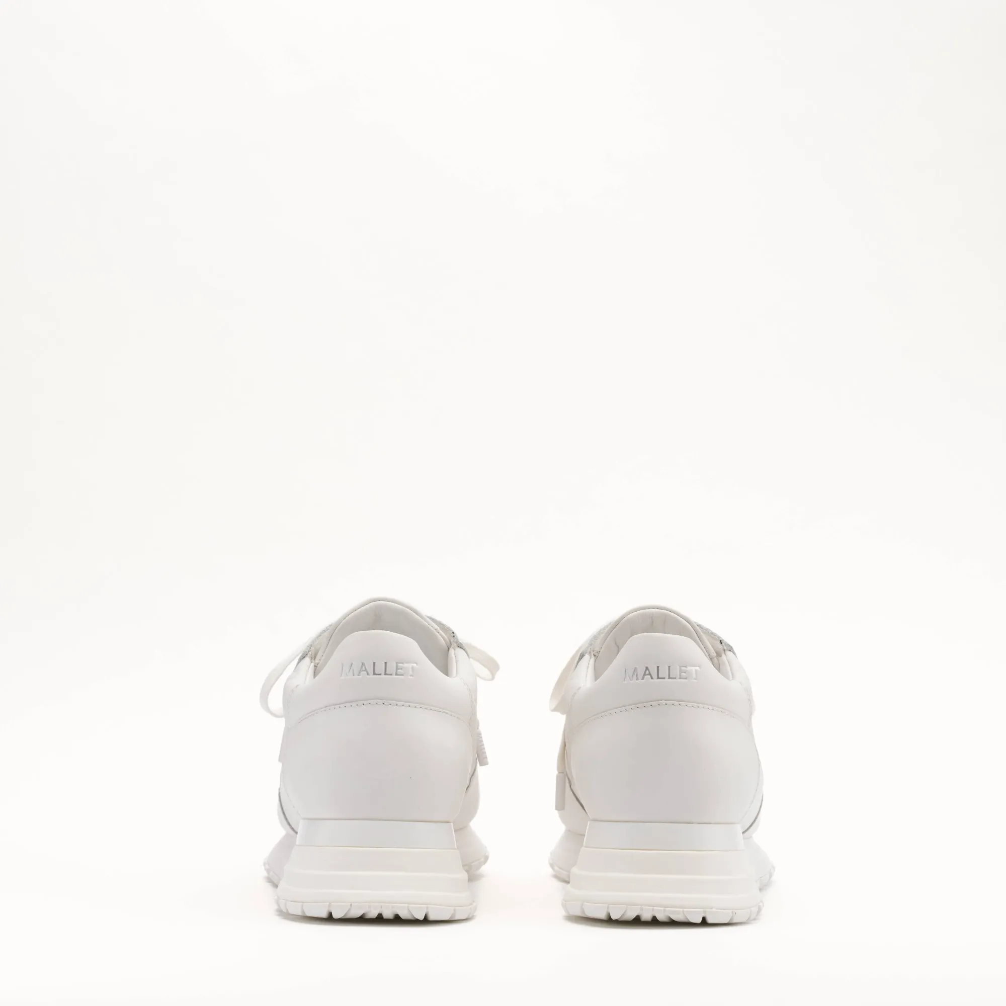 MALLET Popham Men's White Tumbled Leather Monogram Sneakers sold by Mallet product image thumbnail 4