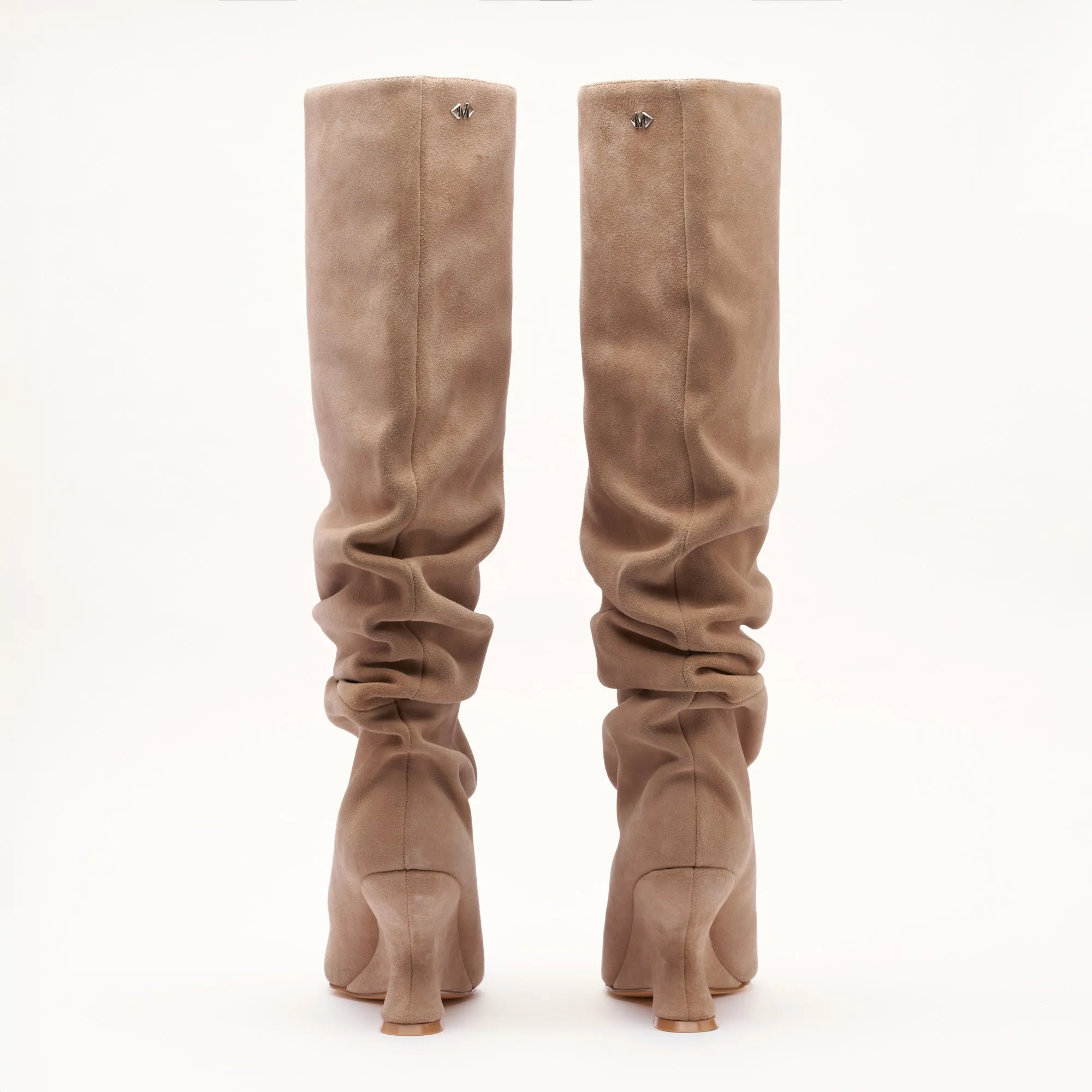 MALLET Layla Women's Beige Suede Slouch Knee High Boots sold by Mallet product image thumbnail 4