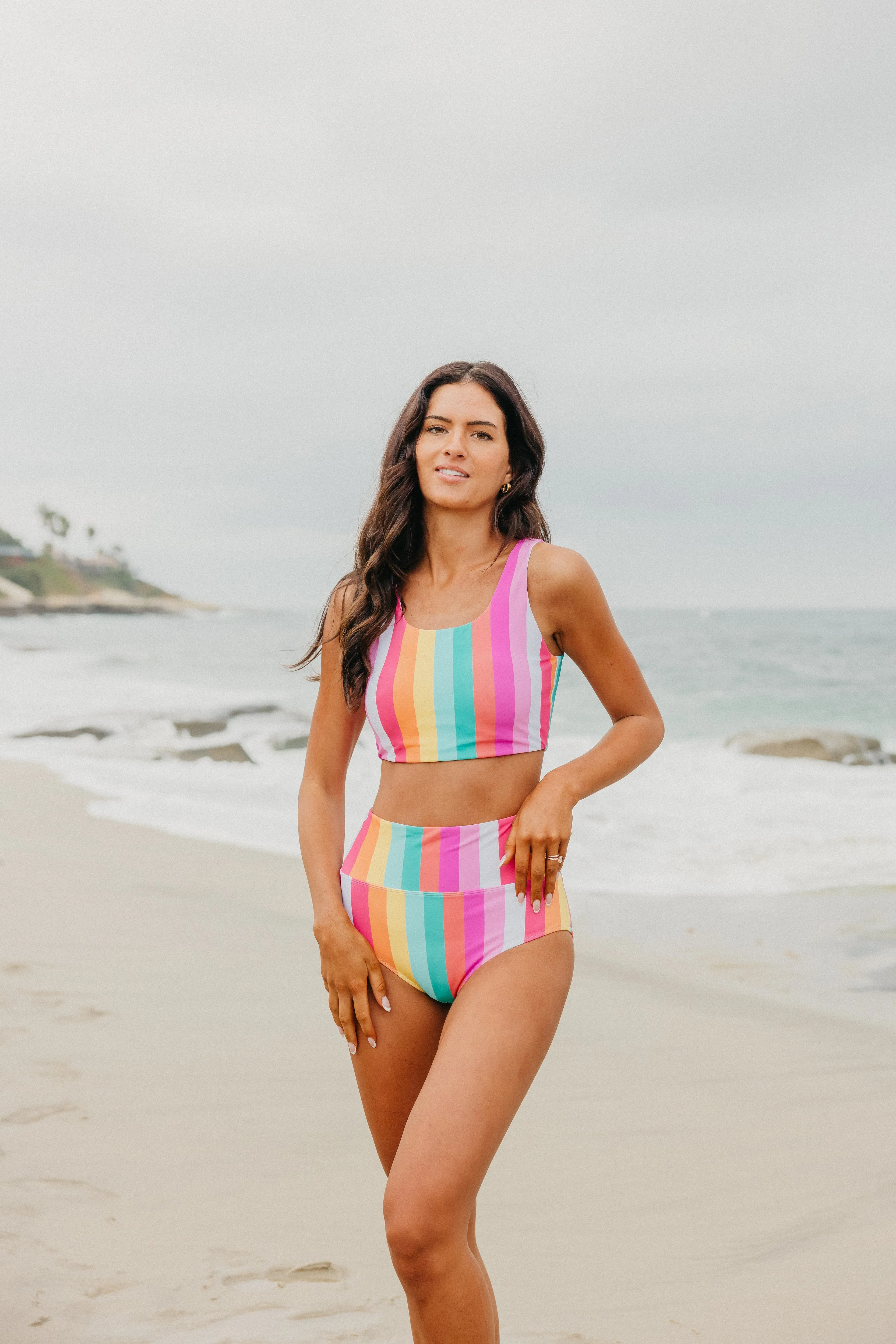 Oasis Bikini Top - Sherbet Stripes sold by Maven Thread product image thumbnail 4