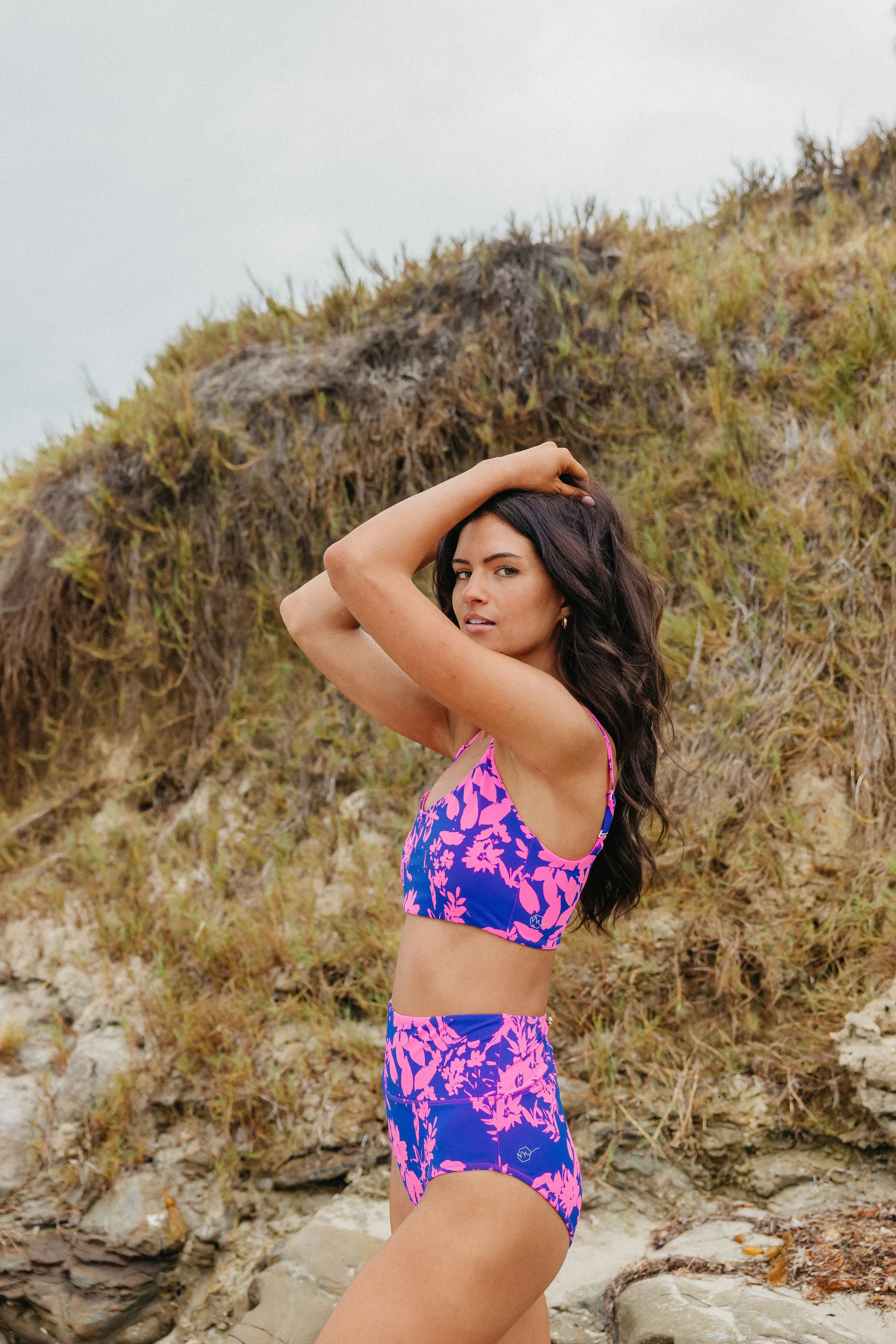 High Rise Swimsuit Bottoms - Neon Floral sold by Maven Thread product image thumbnail 5