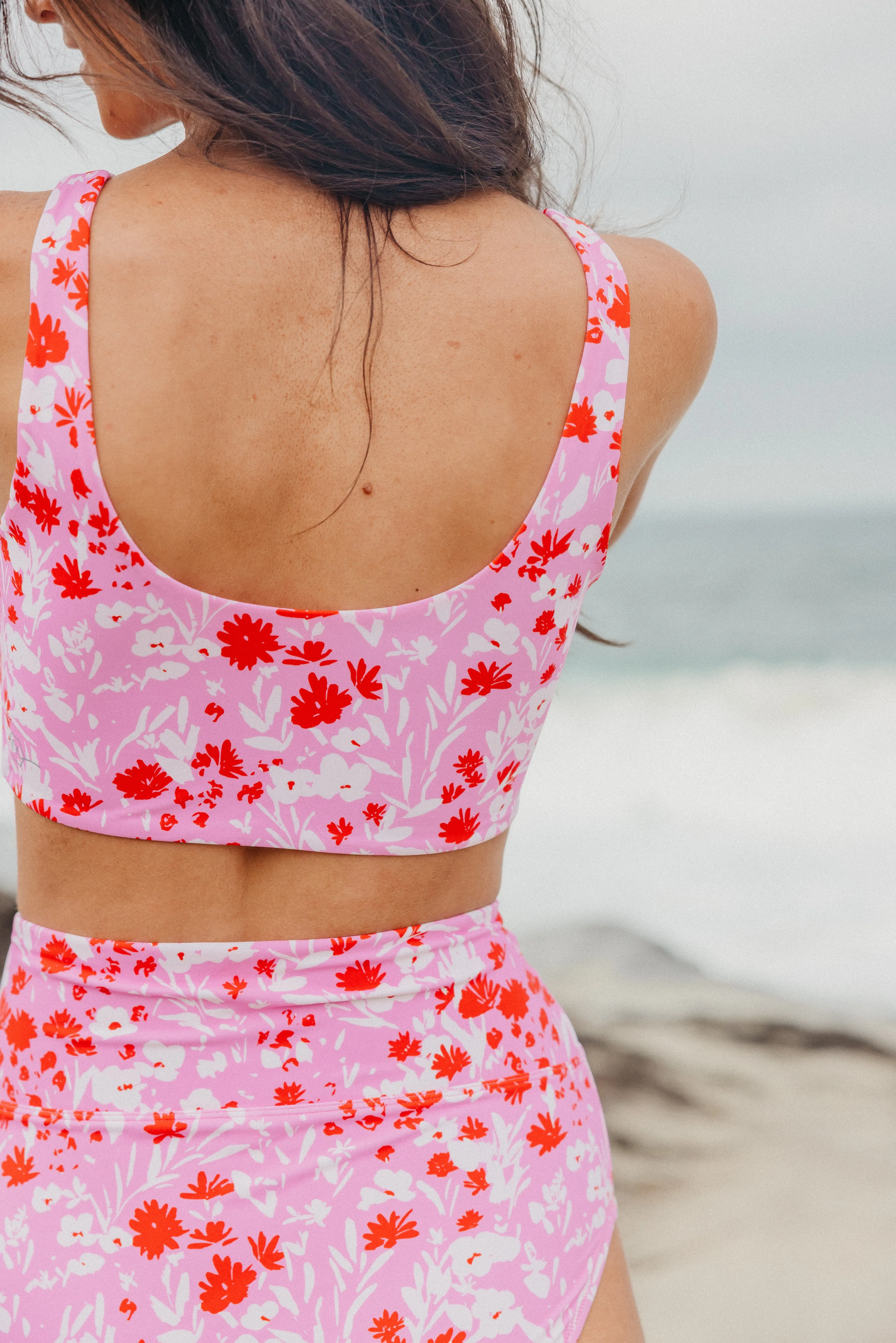 High Rise Swimsuit Bottoms - Pink Floral sold by Maven Thread product image thumbnail 5