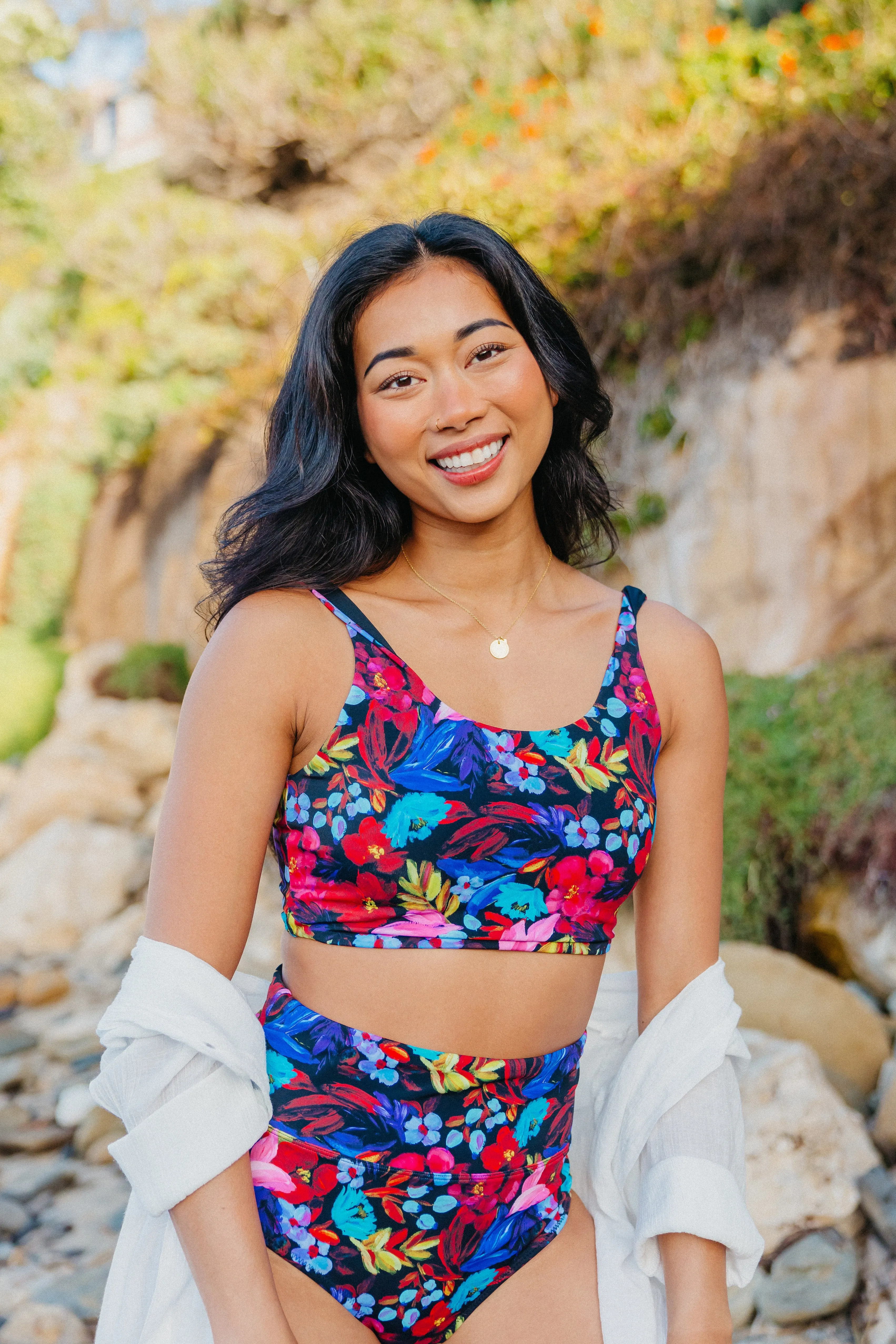 Oasis Bikini Top - Midnight Floral sold by Maven Thread product image thumbnail 3