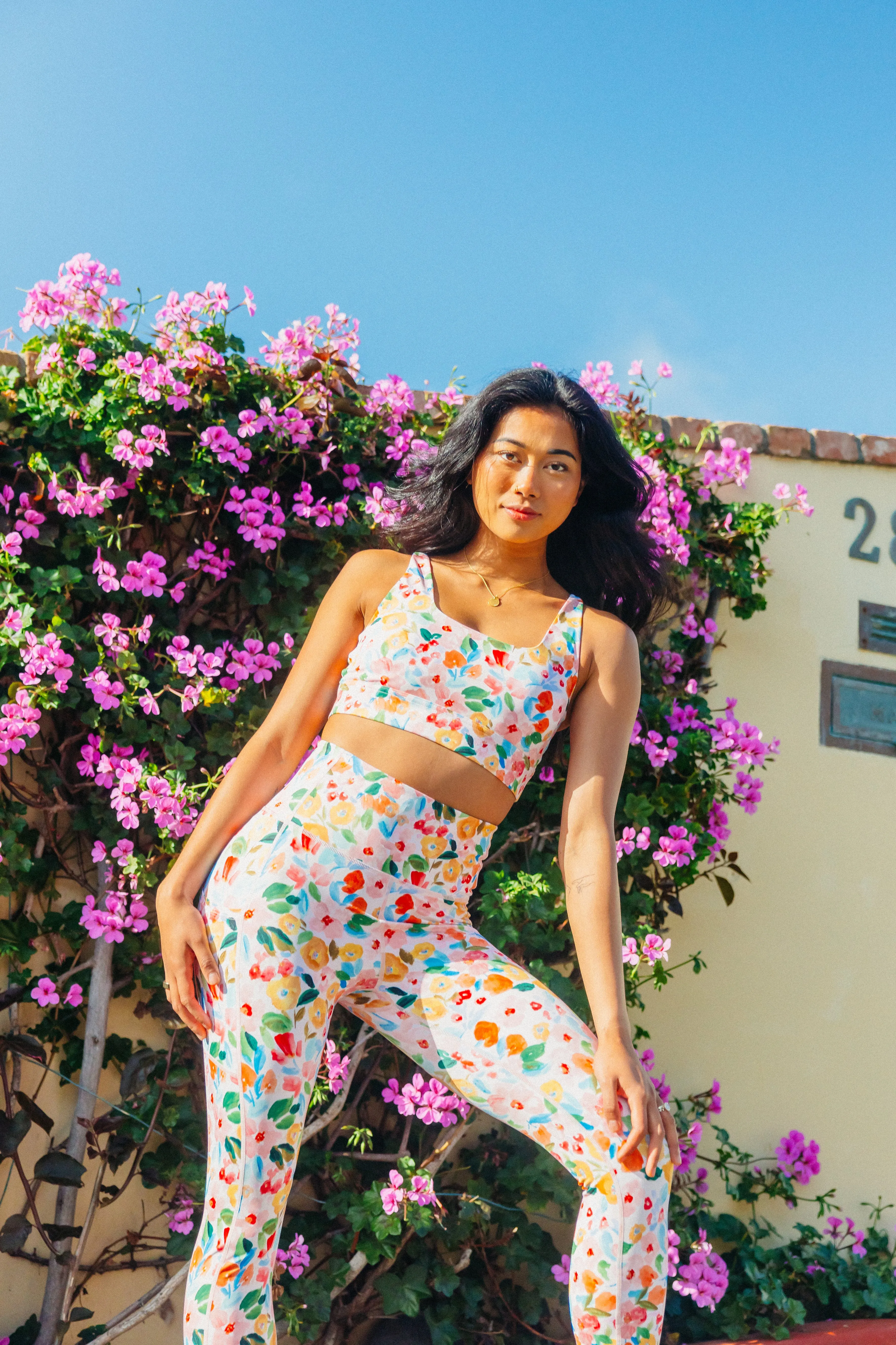 Inspire Leggings - Watercolor Floral | MT SPORT sold by Maven Thread product image thumbnail 3