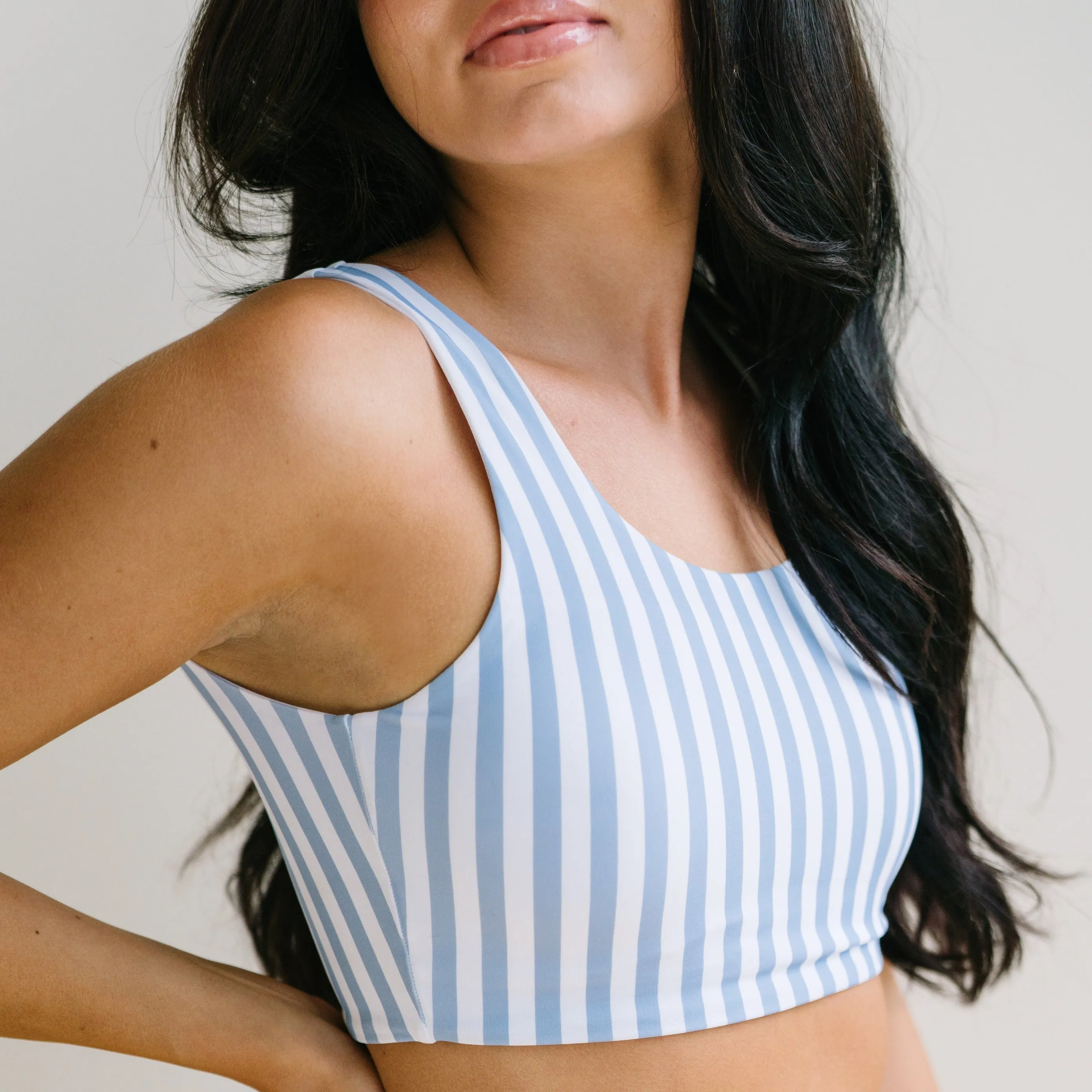 Oasis Bikini Top - Blue Stripe sold by Maven Thread product image thumbnail 2