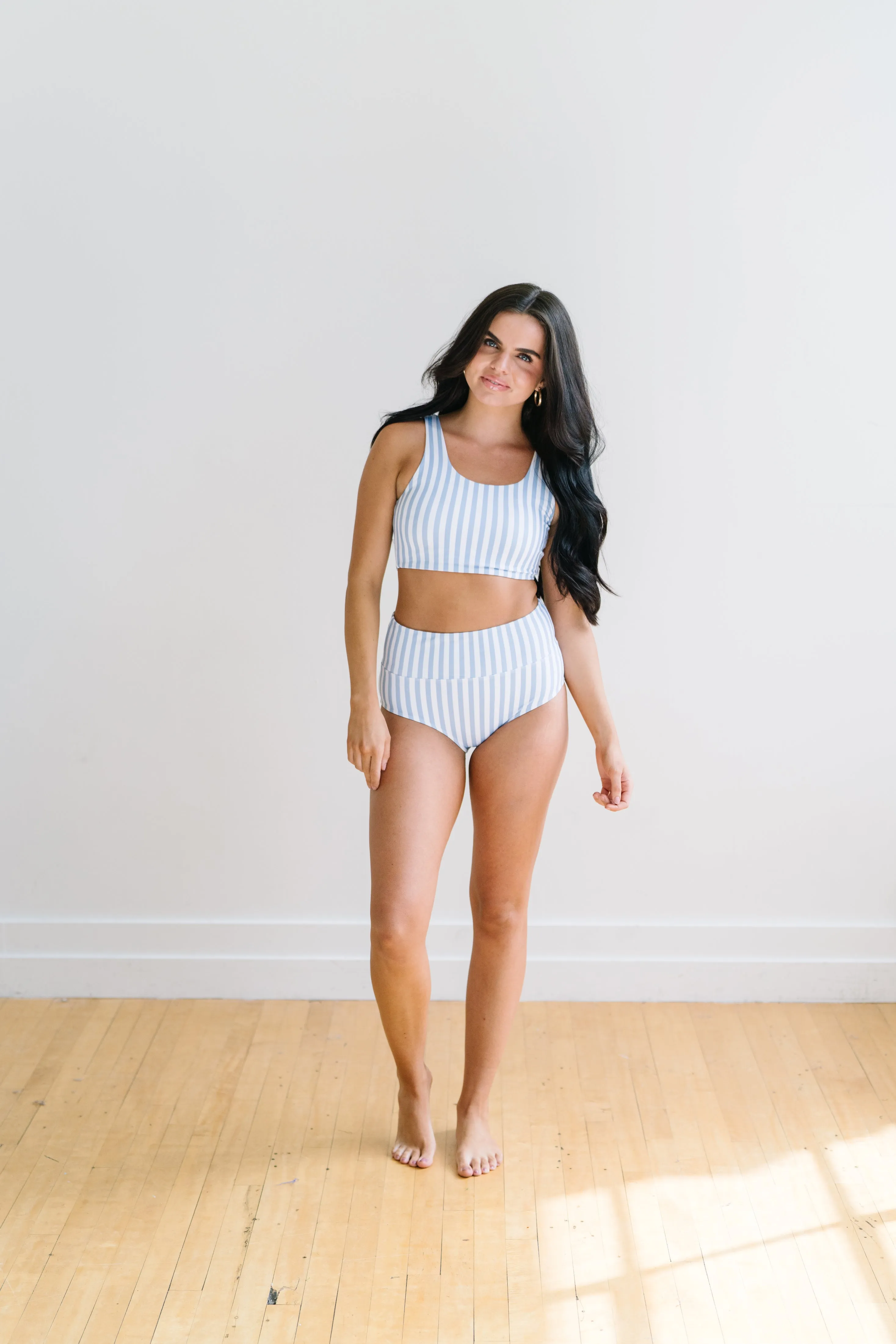 Oasis Bikini Top - Blue Stripe sold by Maven Thread product image thumbnail 3