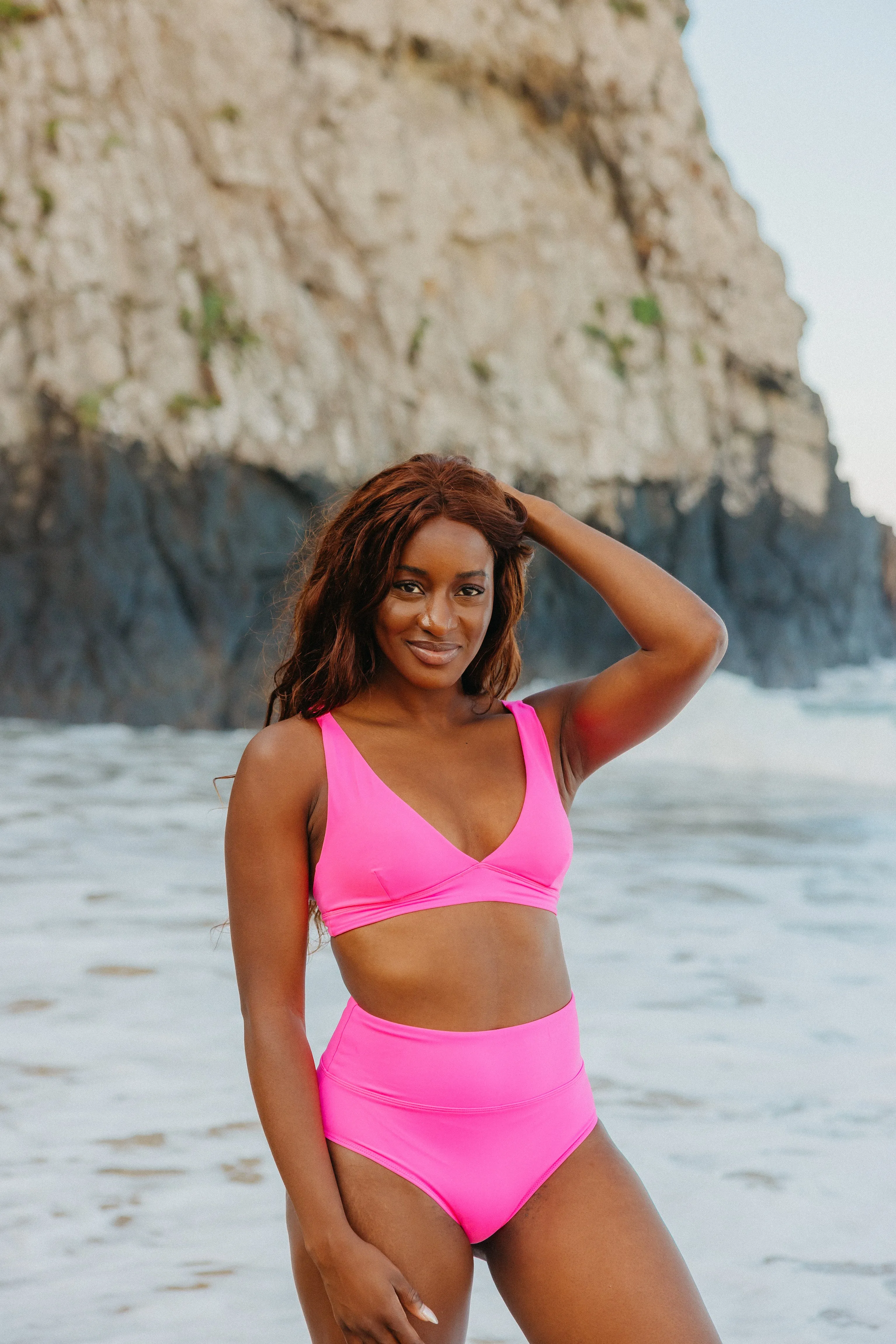 High Rise Swimsuit Bottoms - Hot Pink sold by Maven Thread product image thumbnail 5