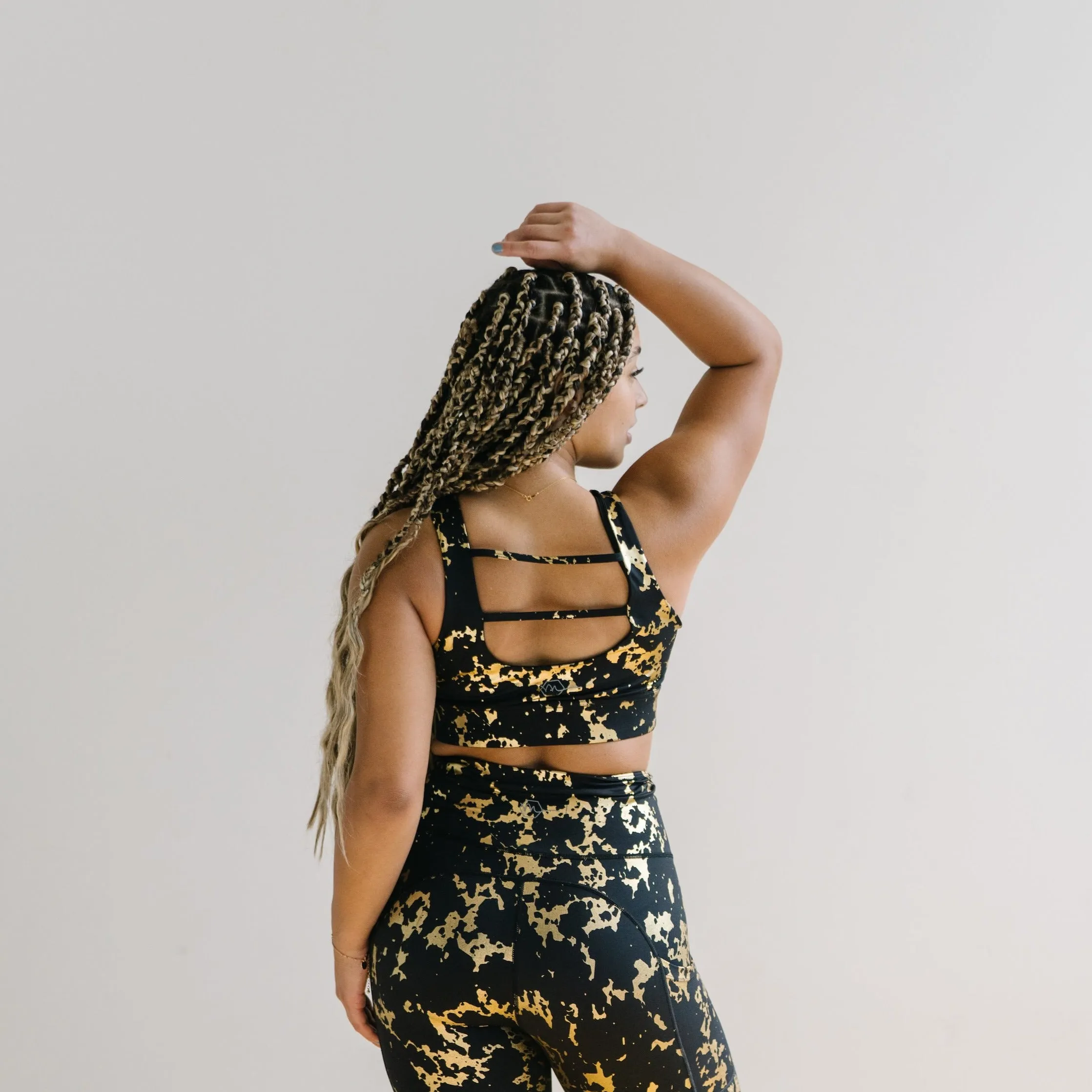 Fierce Sports Bra - Gold Foil | MT SPORT sold by Maven Thread product image thumbnail 2