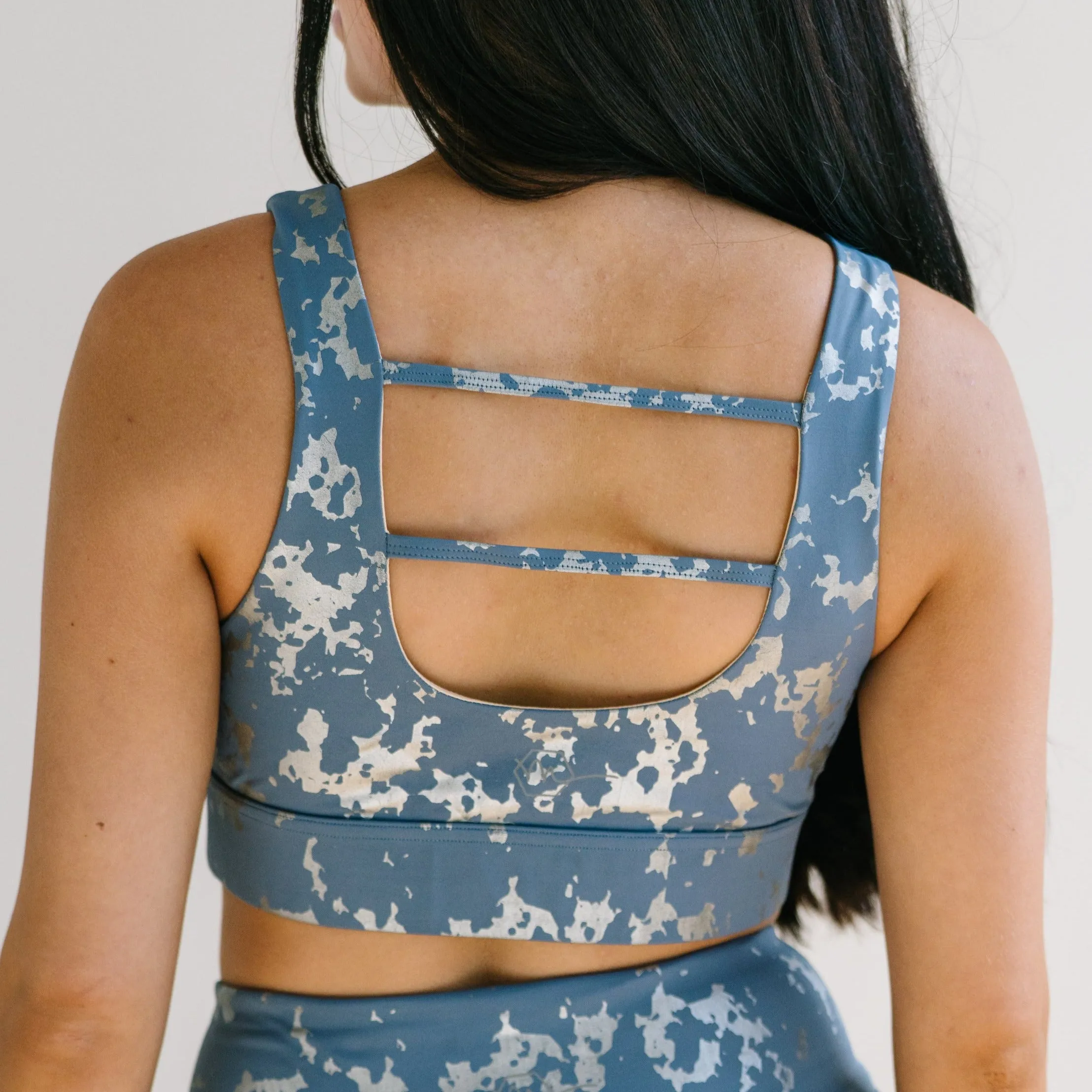 Fierce Sports Bra - Silver Foil | MT SPORT sold by Maven Thread