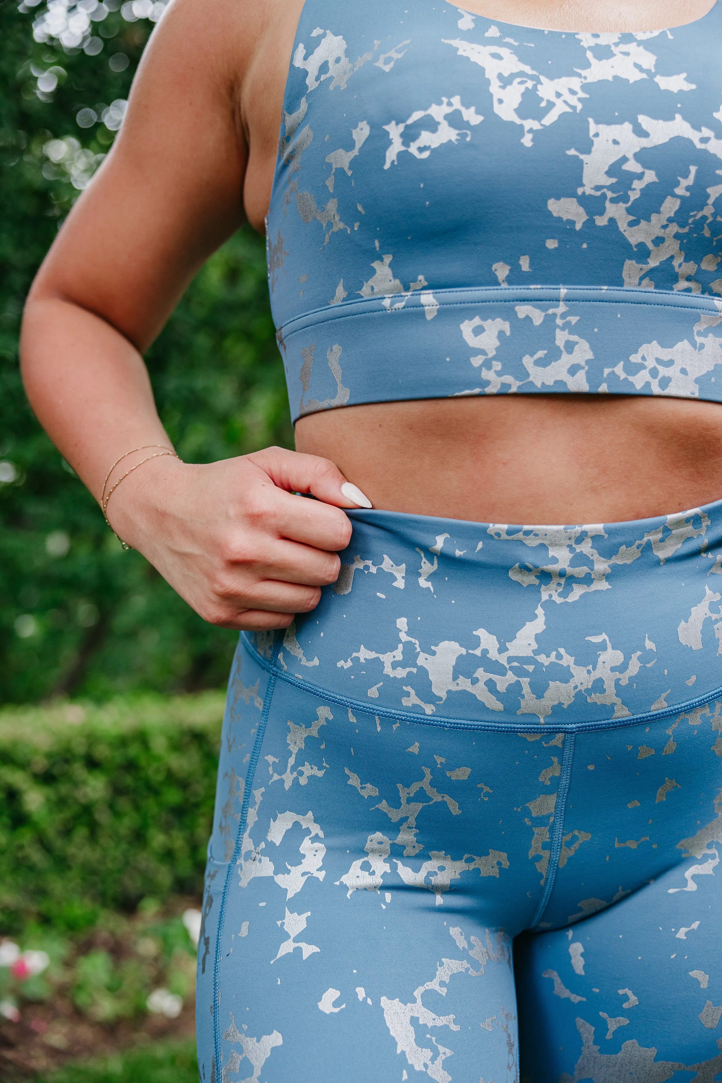 Fierce Sports Bra - Silver Foil | MT SPORT sold by Maven Thread product image thumbnail 2