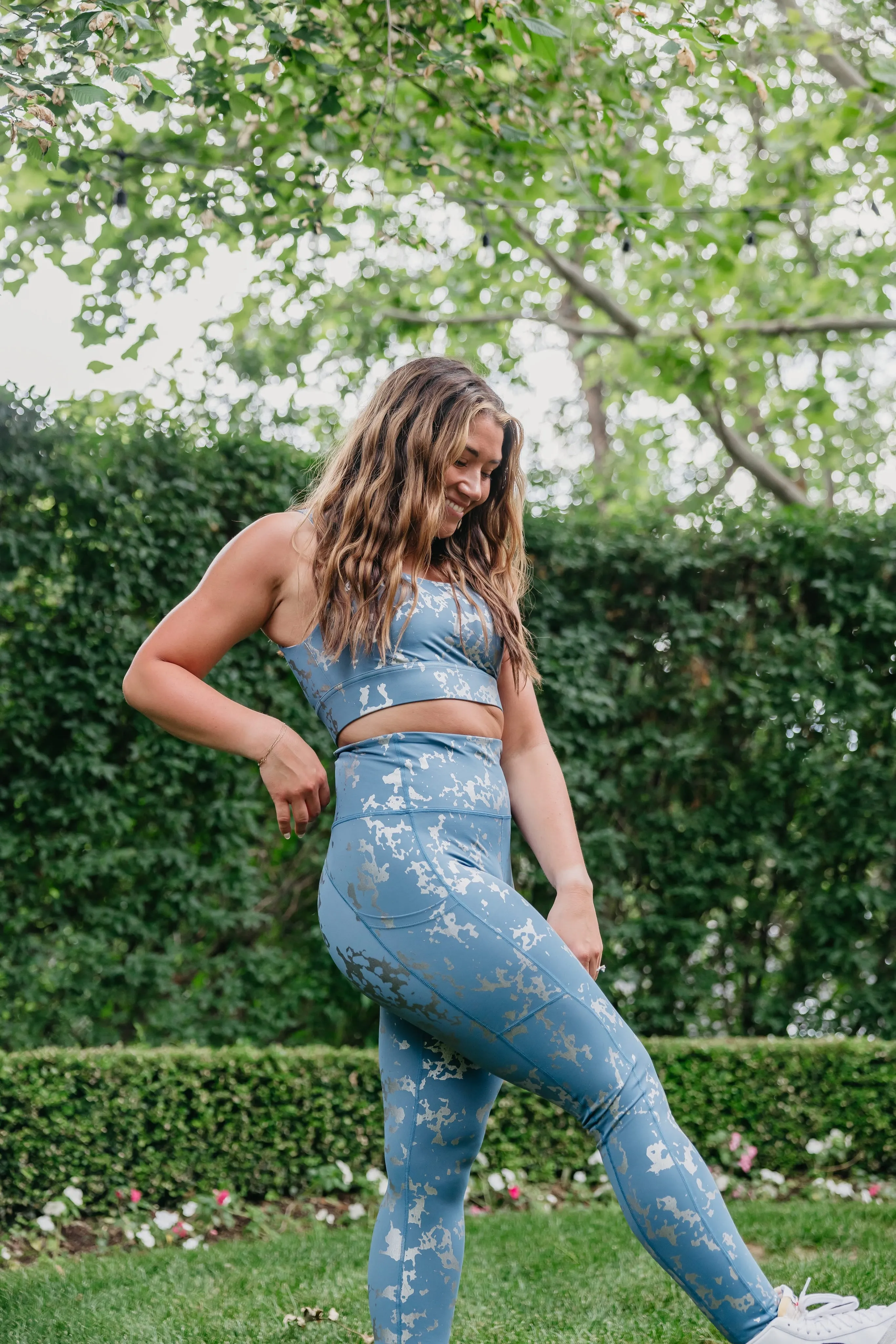 Fierce Sports Bra - Silver Foil | MT SPORT sold by Maven Thread product image thumbnail 4