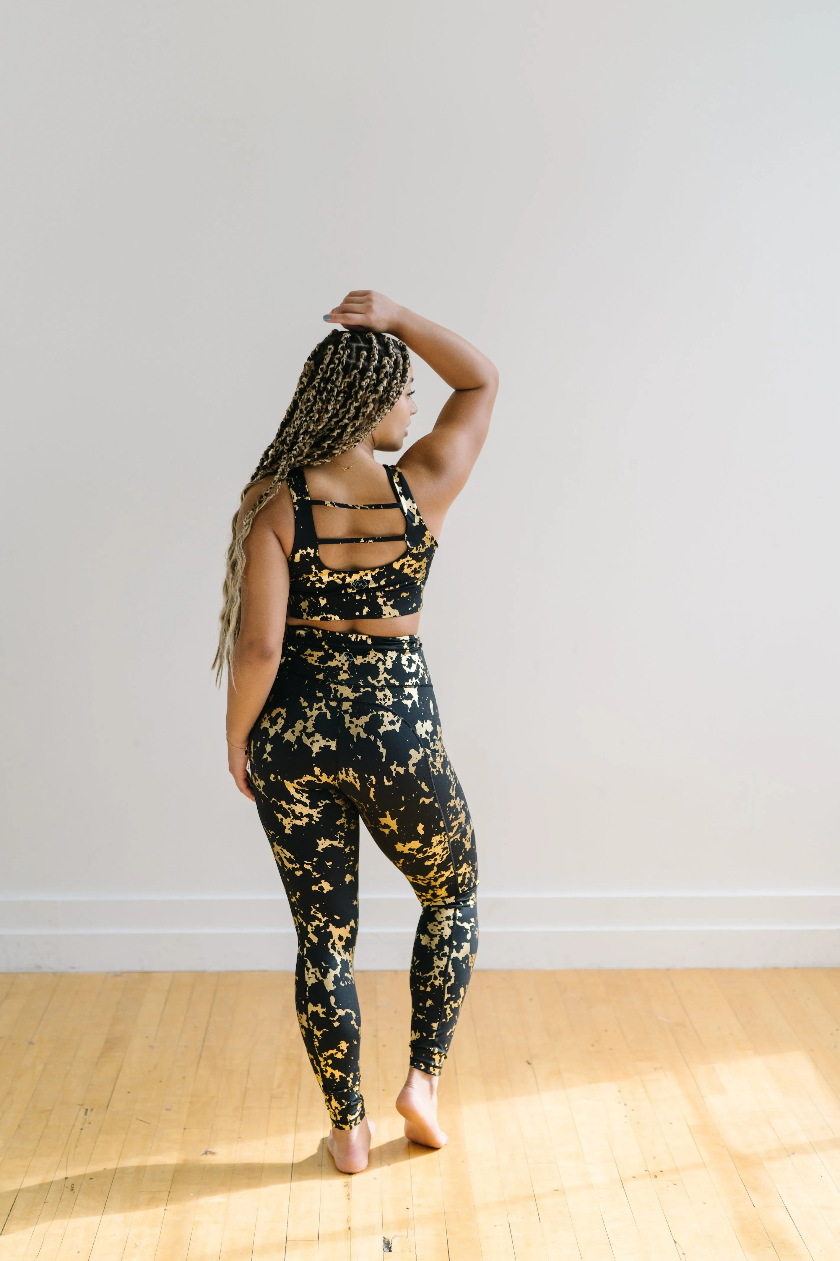 Inspire Leggings - Gold Foil | MT SPORT sold by Maven Thread product image thumbnail 3