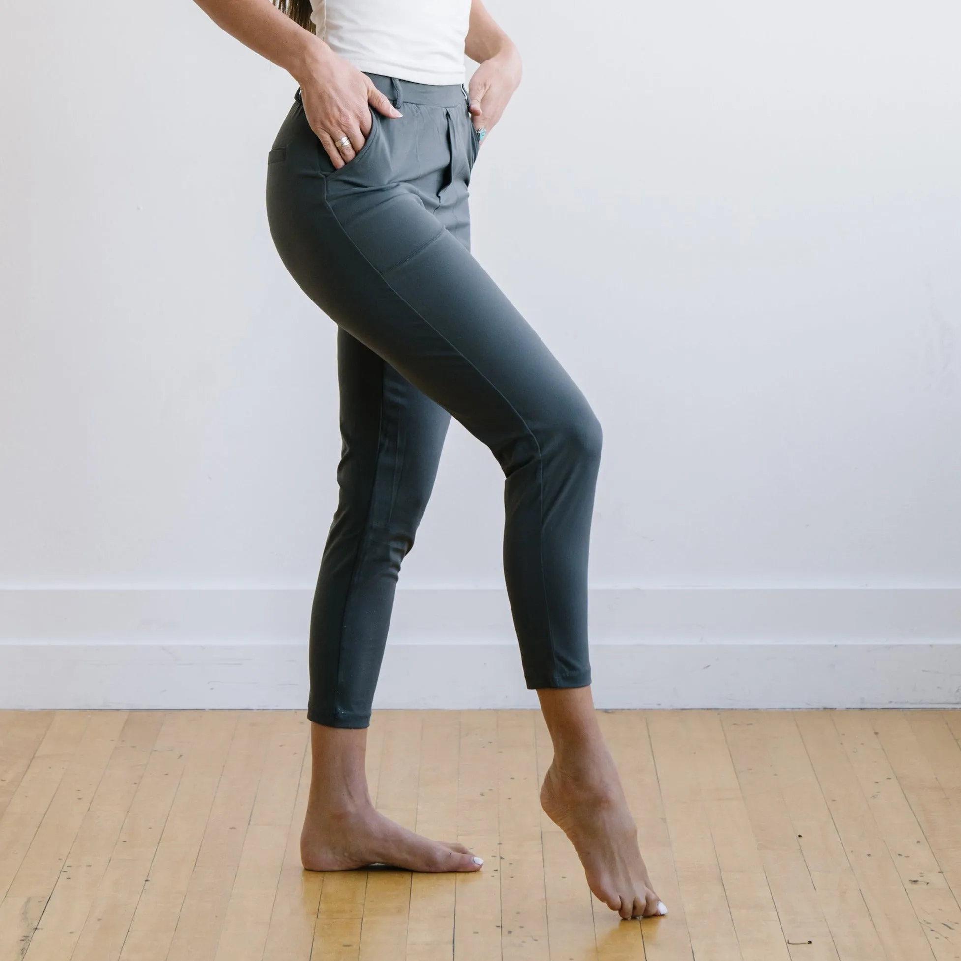 Work Hard Play Hard Trousers - Charcoal | MT LUXE sold by Maven Thread