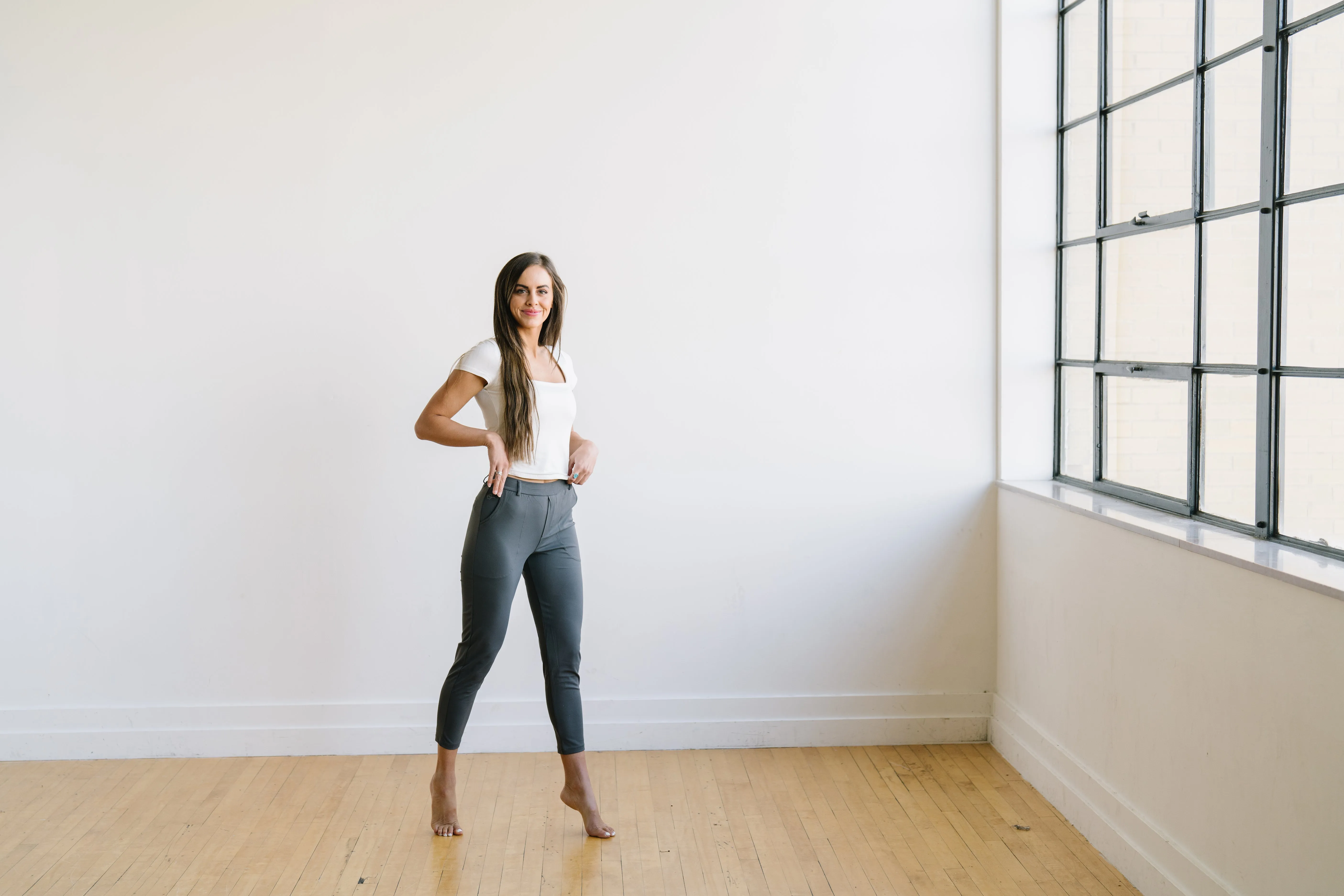 Work Hard Play Hard Trousers - Charcoal | MT LUXE sold by Maven Thread product image thumbnail 4