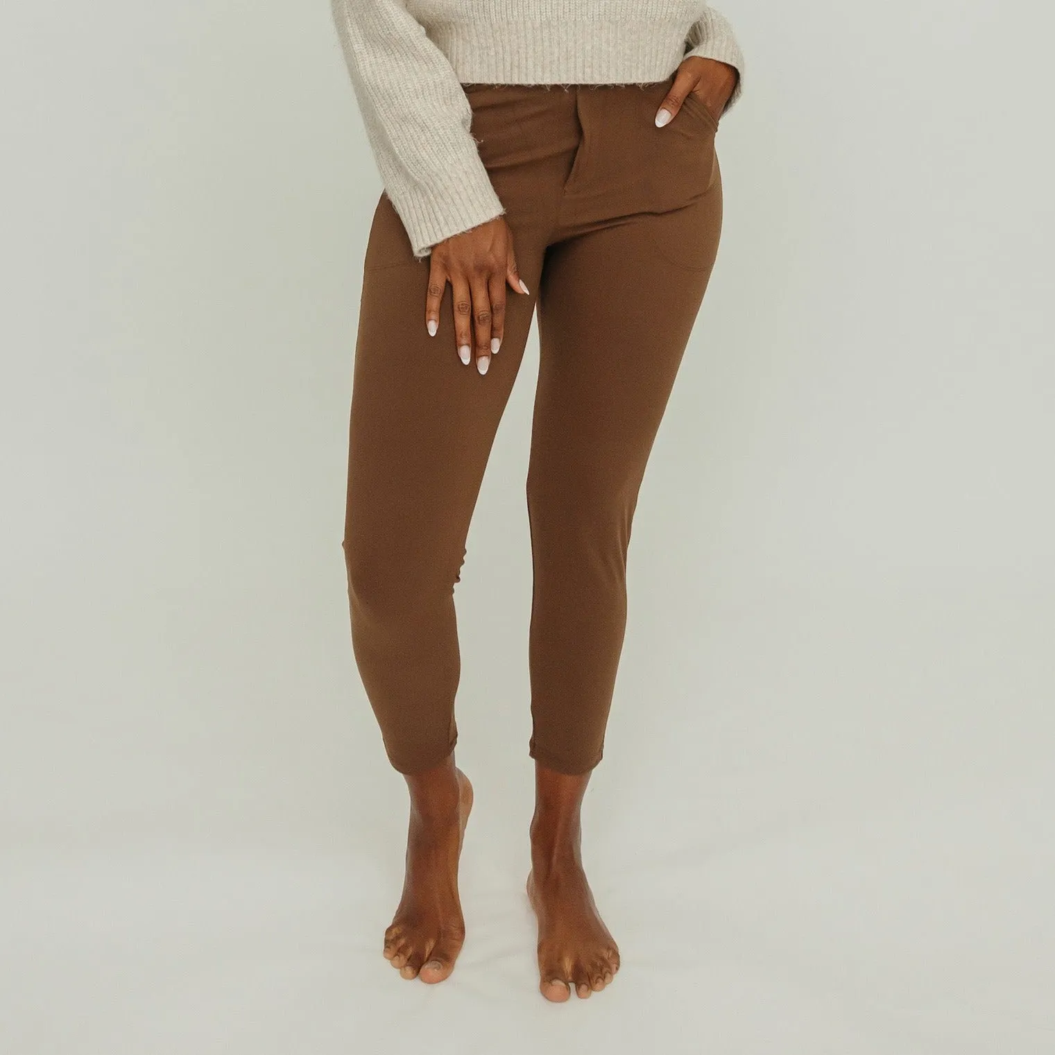 Work Hard Play Hard Trousers - Brown | MT LUXE sold by Maven Thread