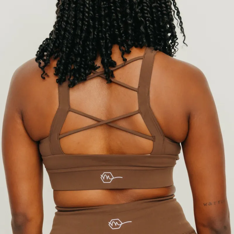 Fearless Sports Bra - Brown | MT LUXE sold by Maven Thread