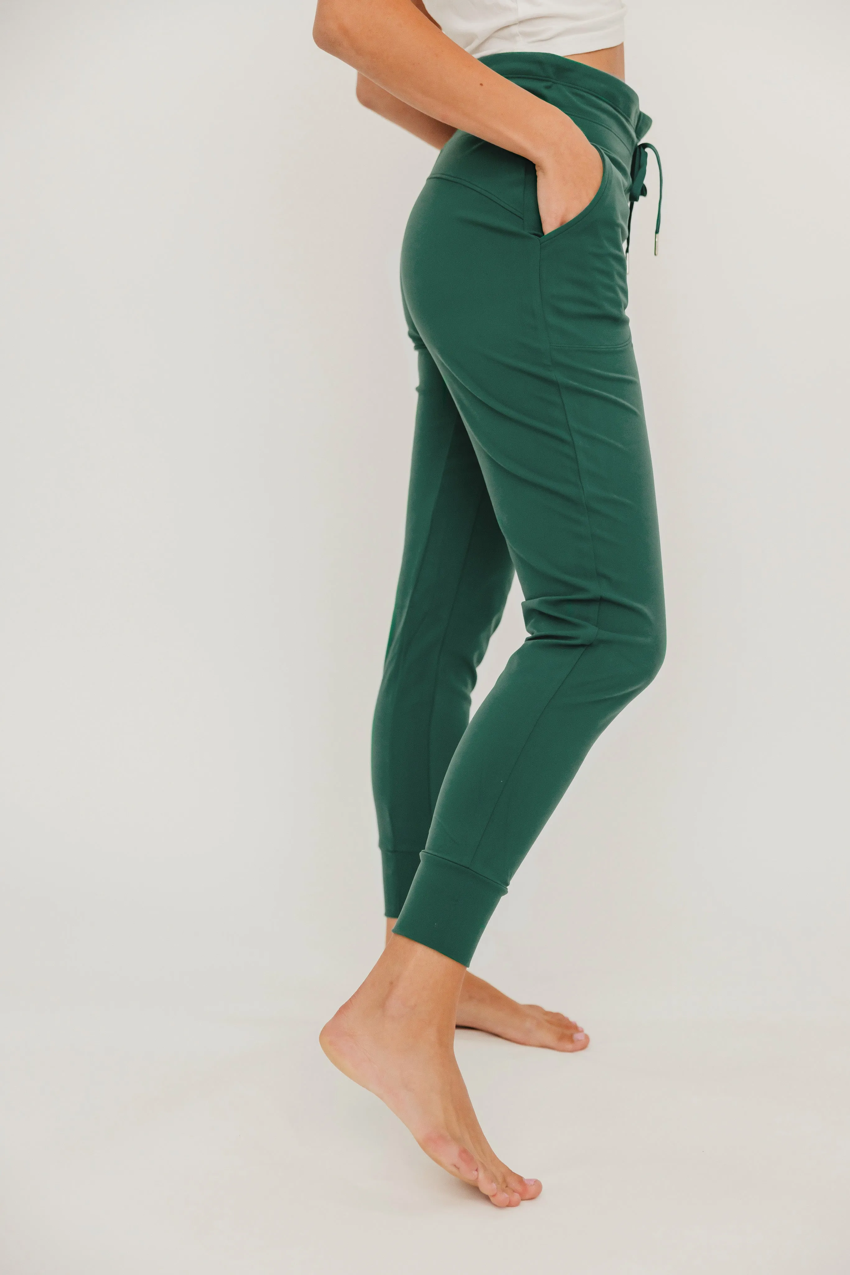 Warmup Joggers - Forest Green | MT LUXE sold by Maven Thread product image thumbnail 3