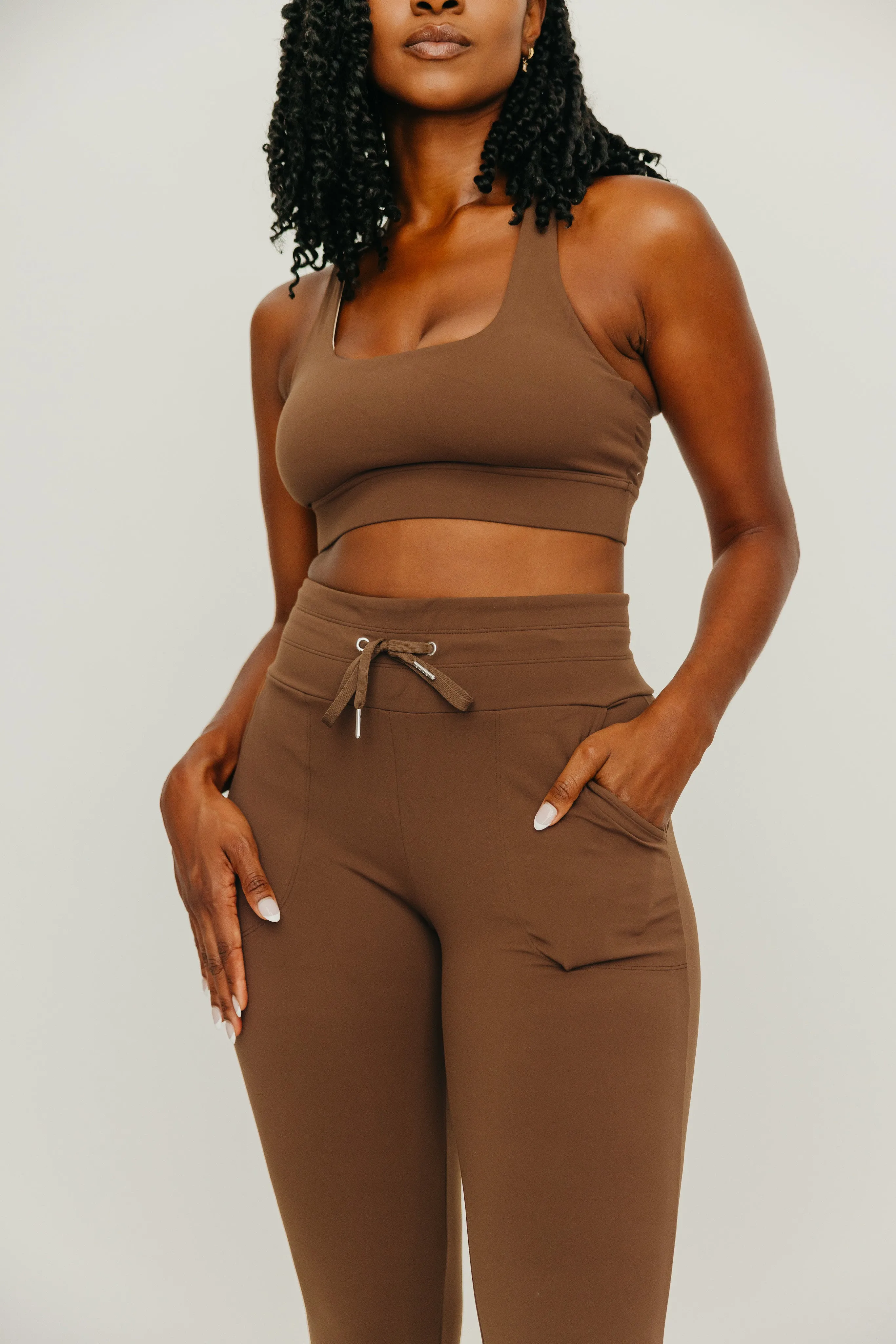 Warmup Joggers - Brown | MT LUXE sold by Maven Thread product image thumbnail 3