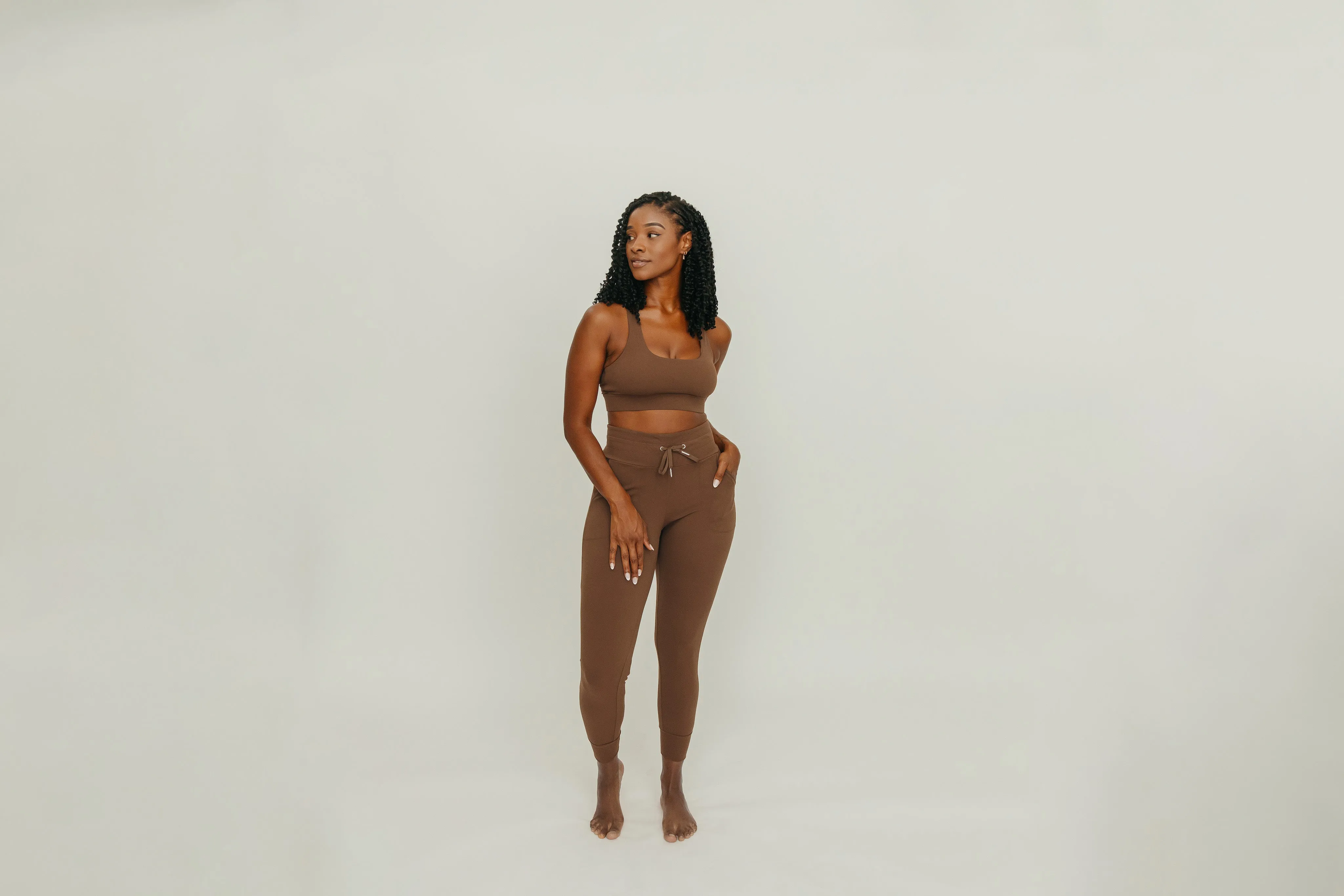 Warmup Joggers - Brown | MT LUXE sold by Maven Thread product image thumbnail 5