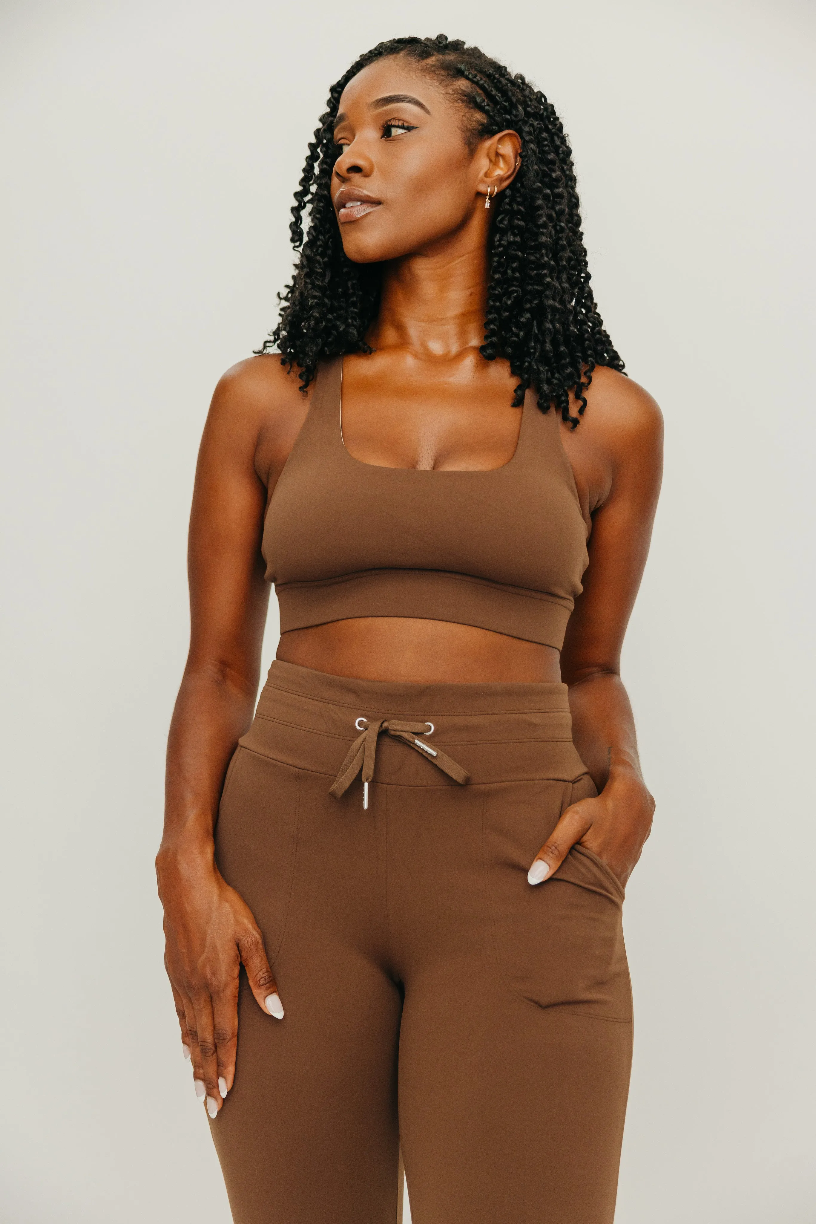 Warmup Joggers - Brown | MT LUXE sold by Maven Thread product image thumbnail 4